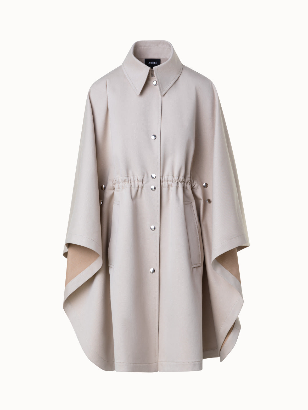 841985 Water Repellent Cape Coat in Cotton Twill - Image 1