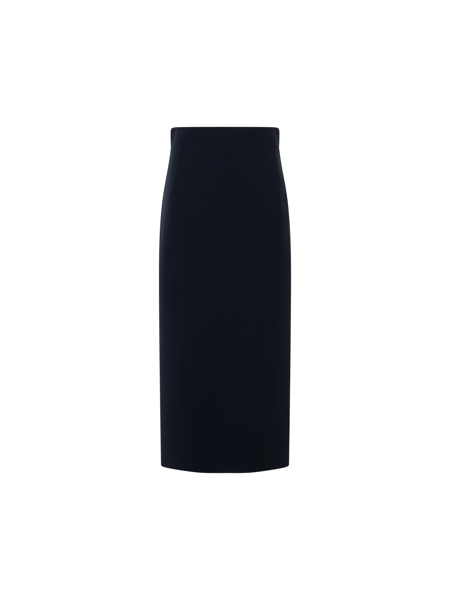 Wool Bi-Stretch Double-Face Midi Pencil Skirt