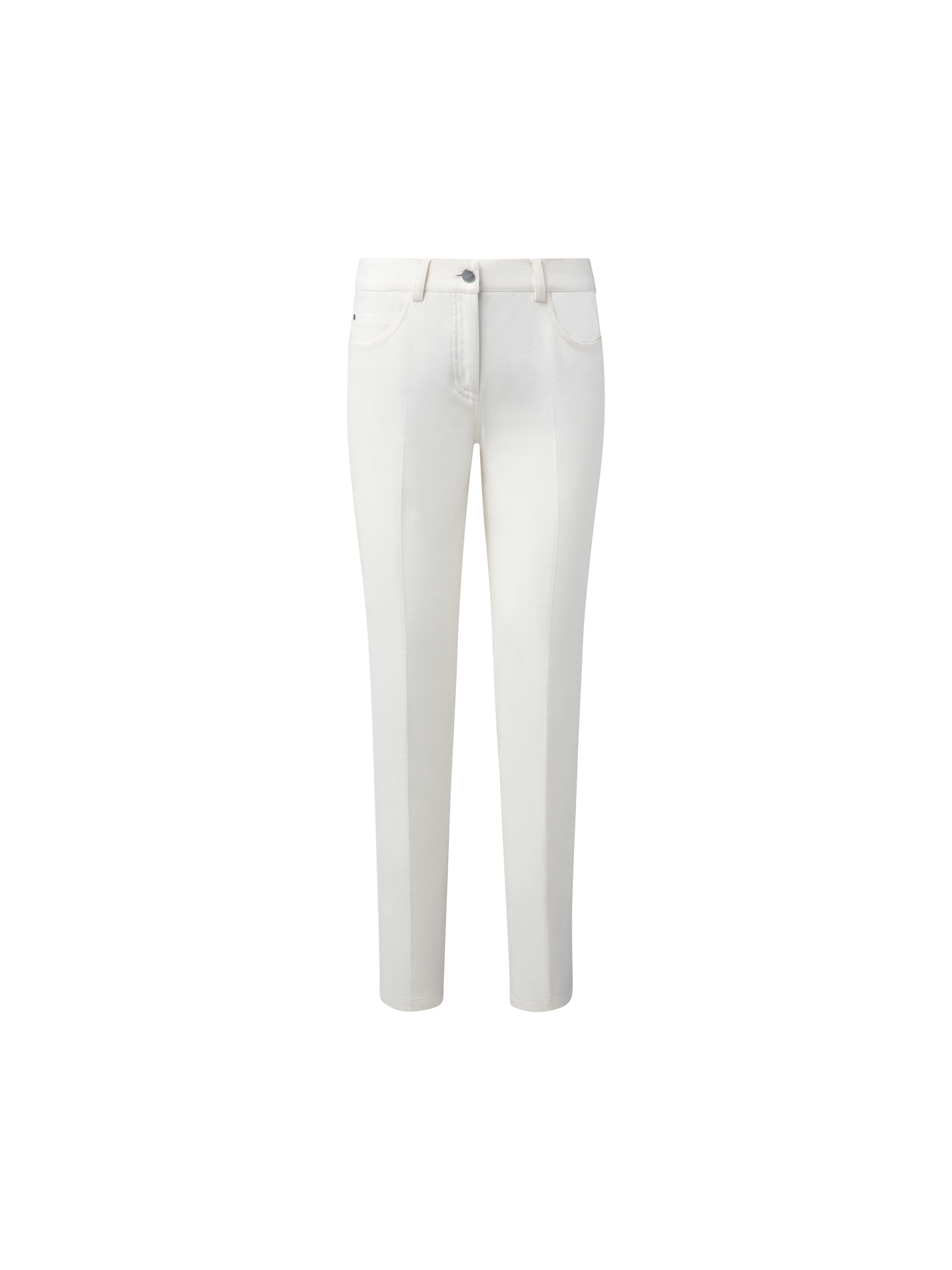 Slim Cotton Denim Stretch Pants