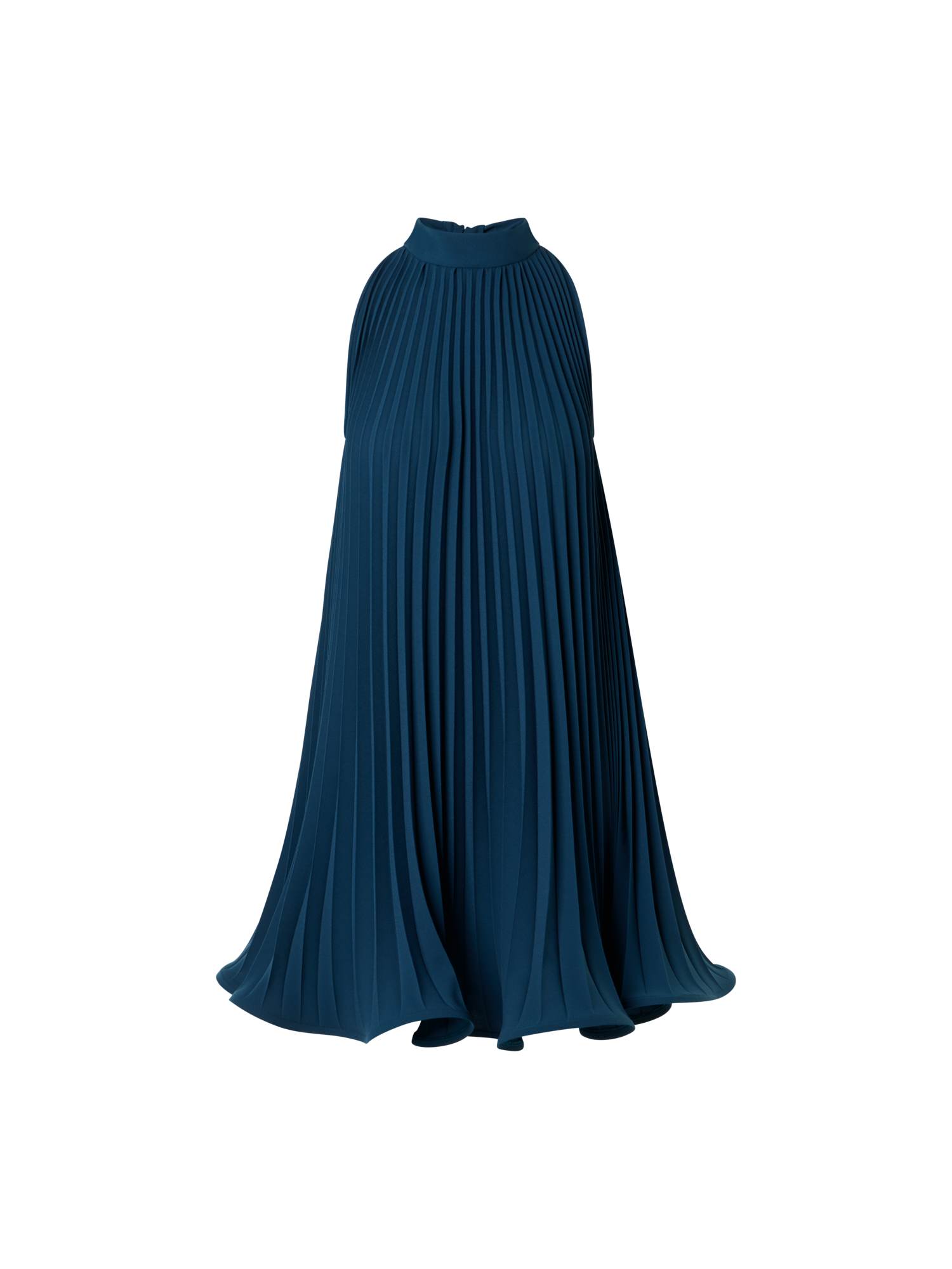 img_0602897d-f277-4323-82a7-274f9432788b A-Line Plissé Halter Mini Dress - Image 1