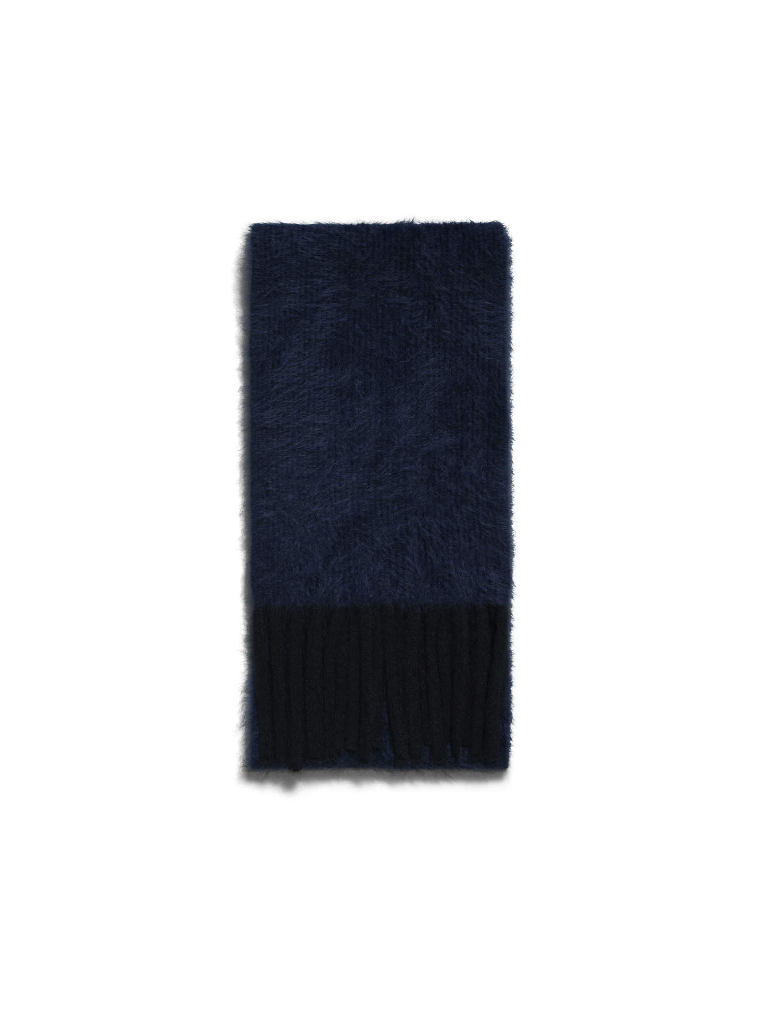 Bi-Color Cloud Cashmere Scarf with Fringes