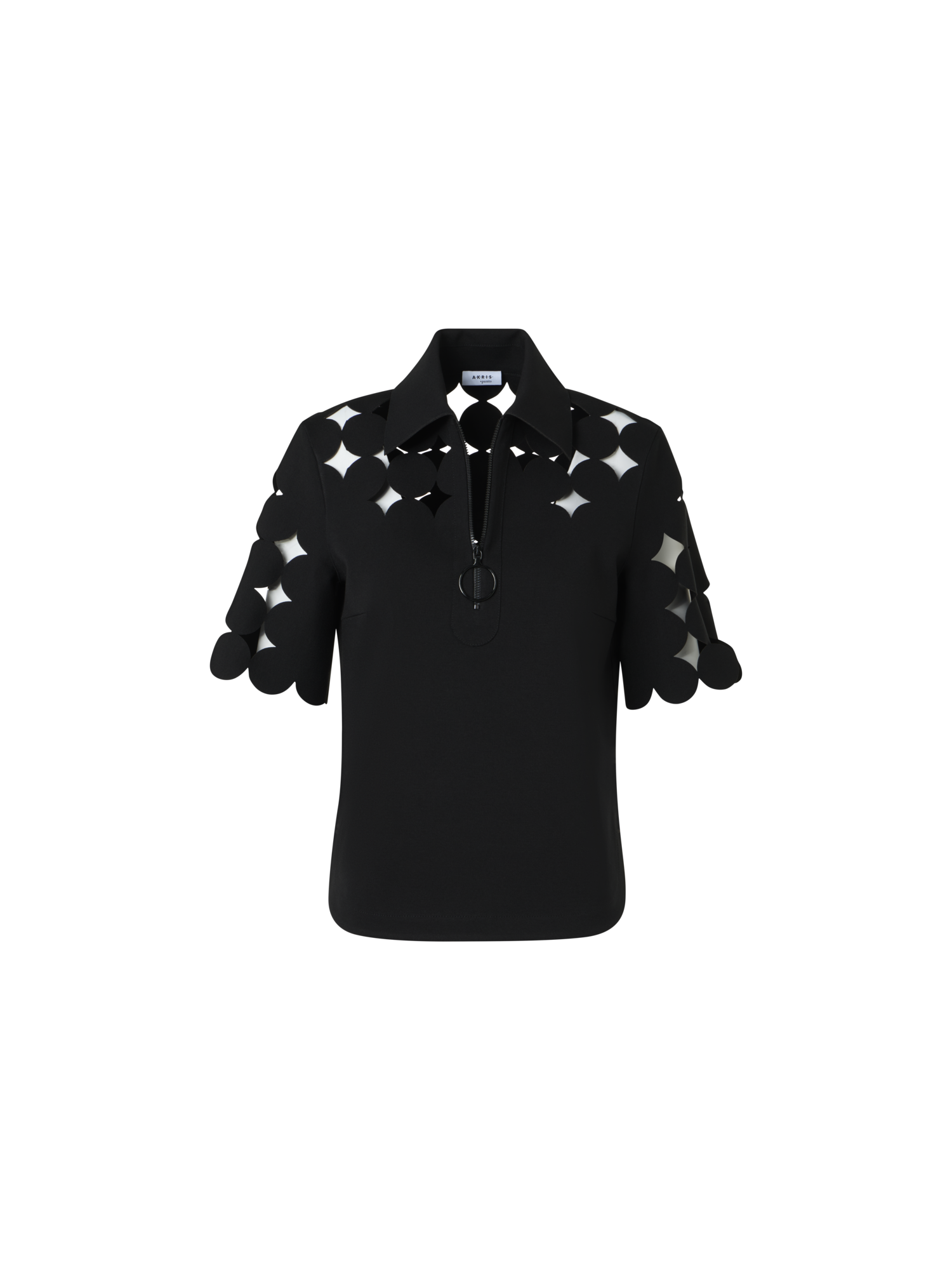 img_0724e3e7-be3f-4901-b70a-0689395e68db Dropping Dot Cut-Out Polo Shirt - Image 1