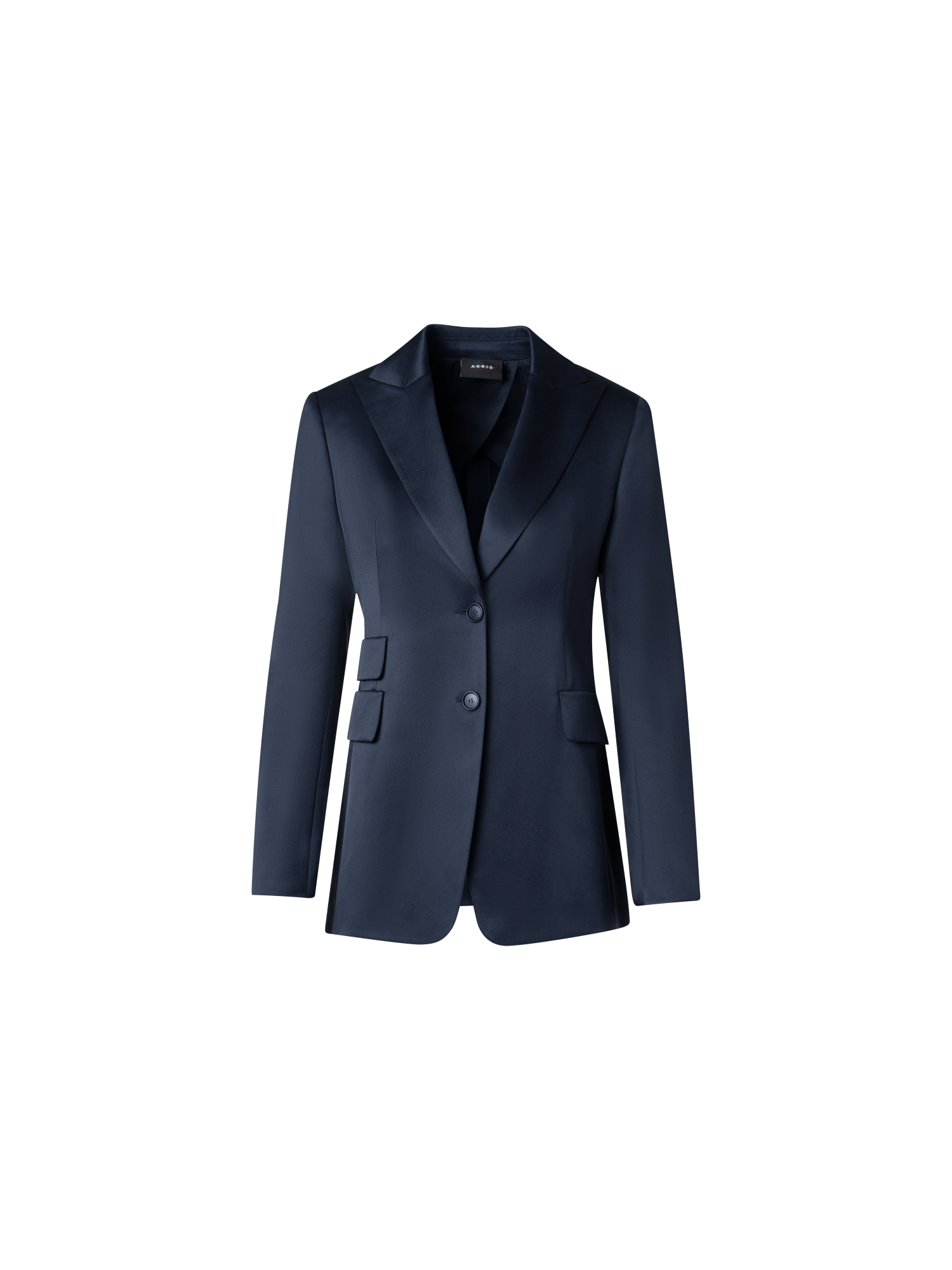 Long Silk Blazer Jacket