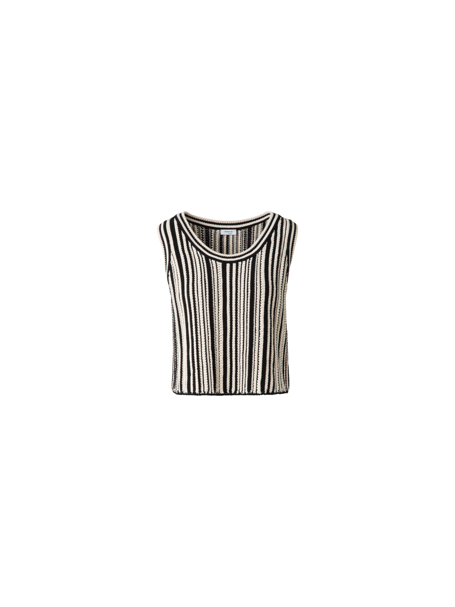 Cropped Chunky Knit Top in Cotton