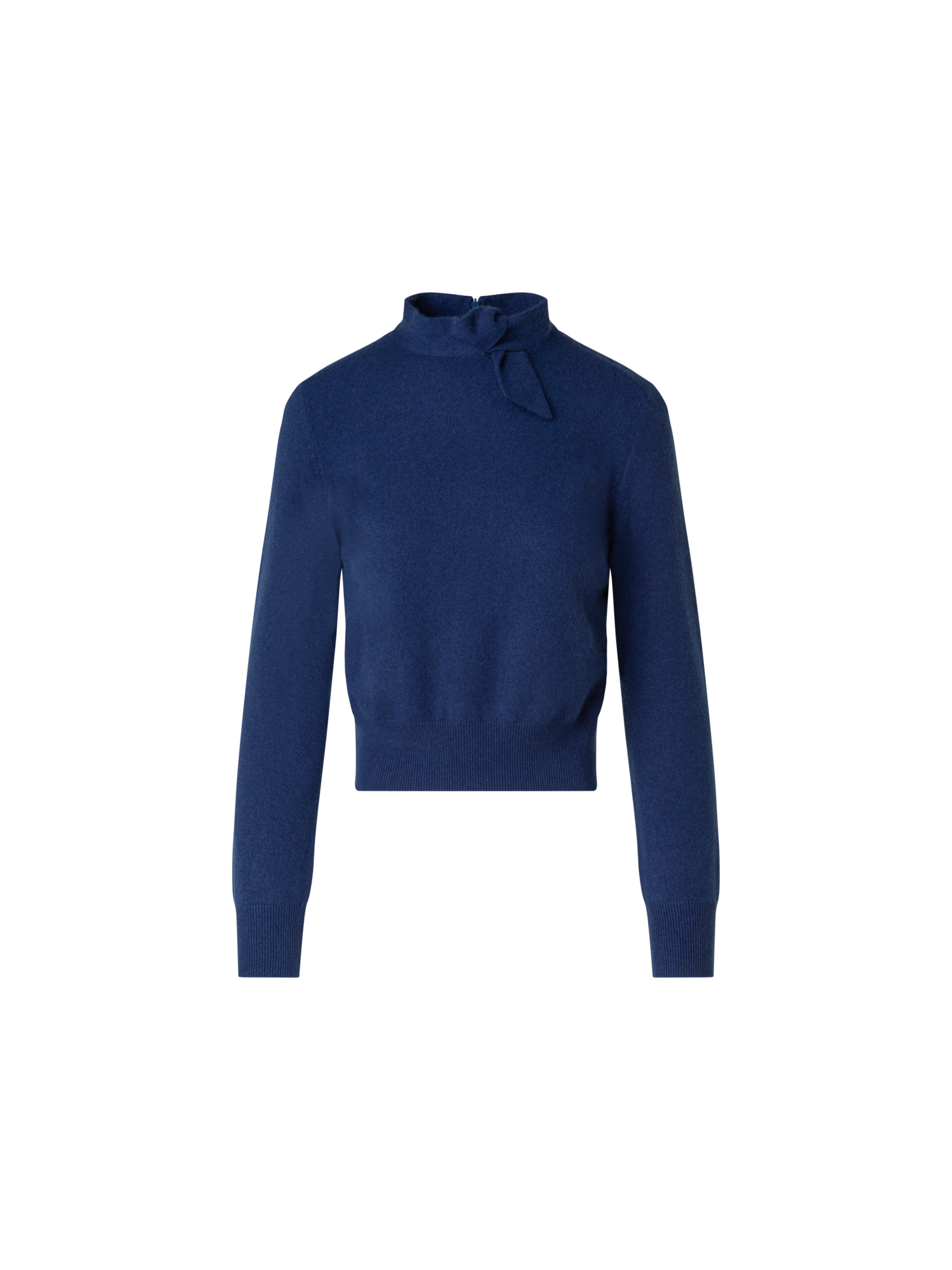 Short Cashmere Pullover With Knot Detail