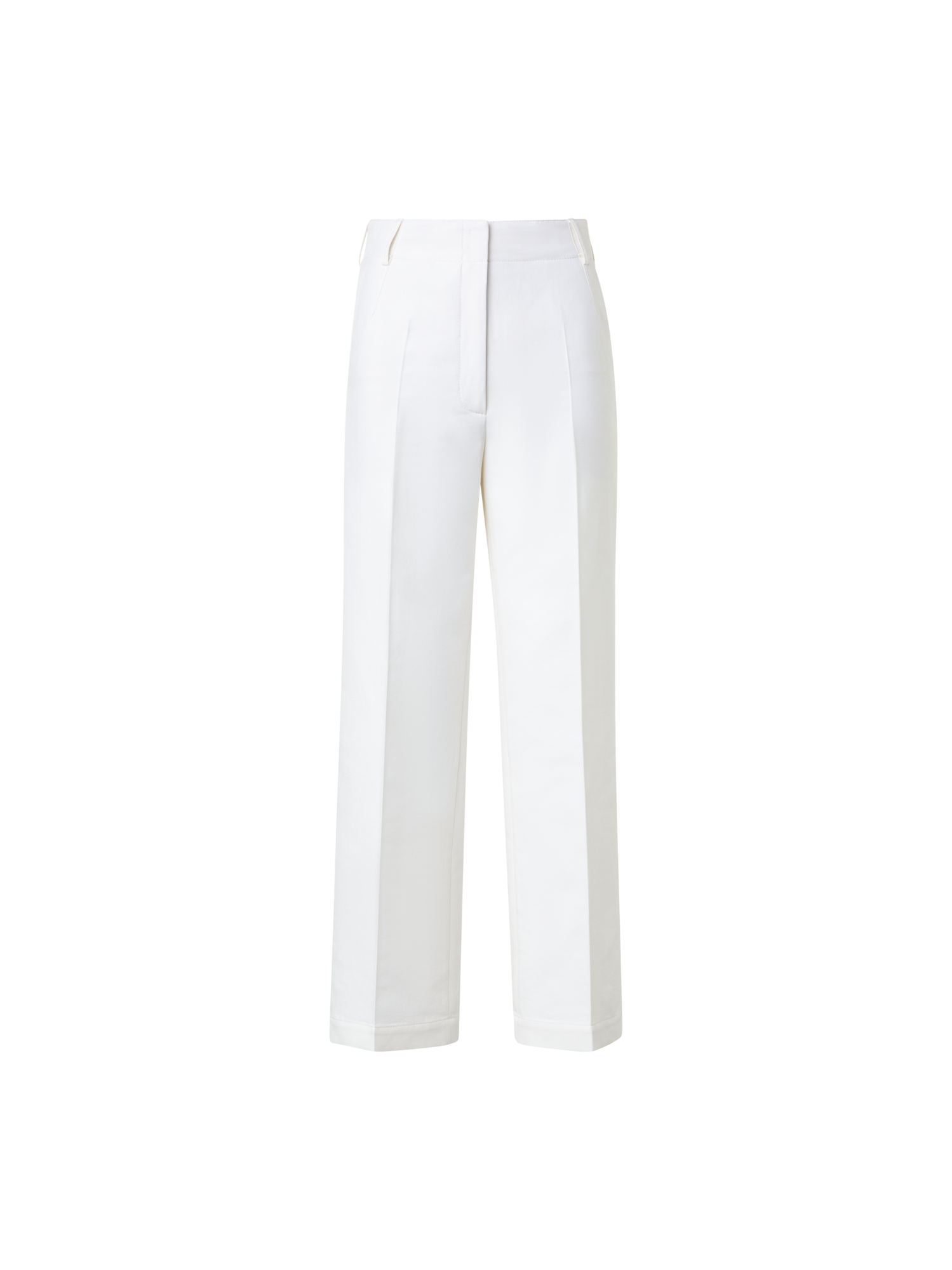 Cropped Cotton Twill Pants