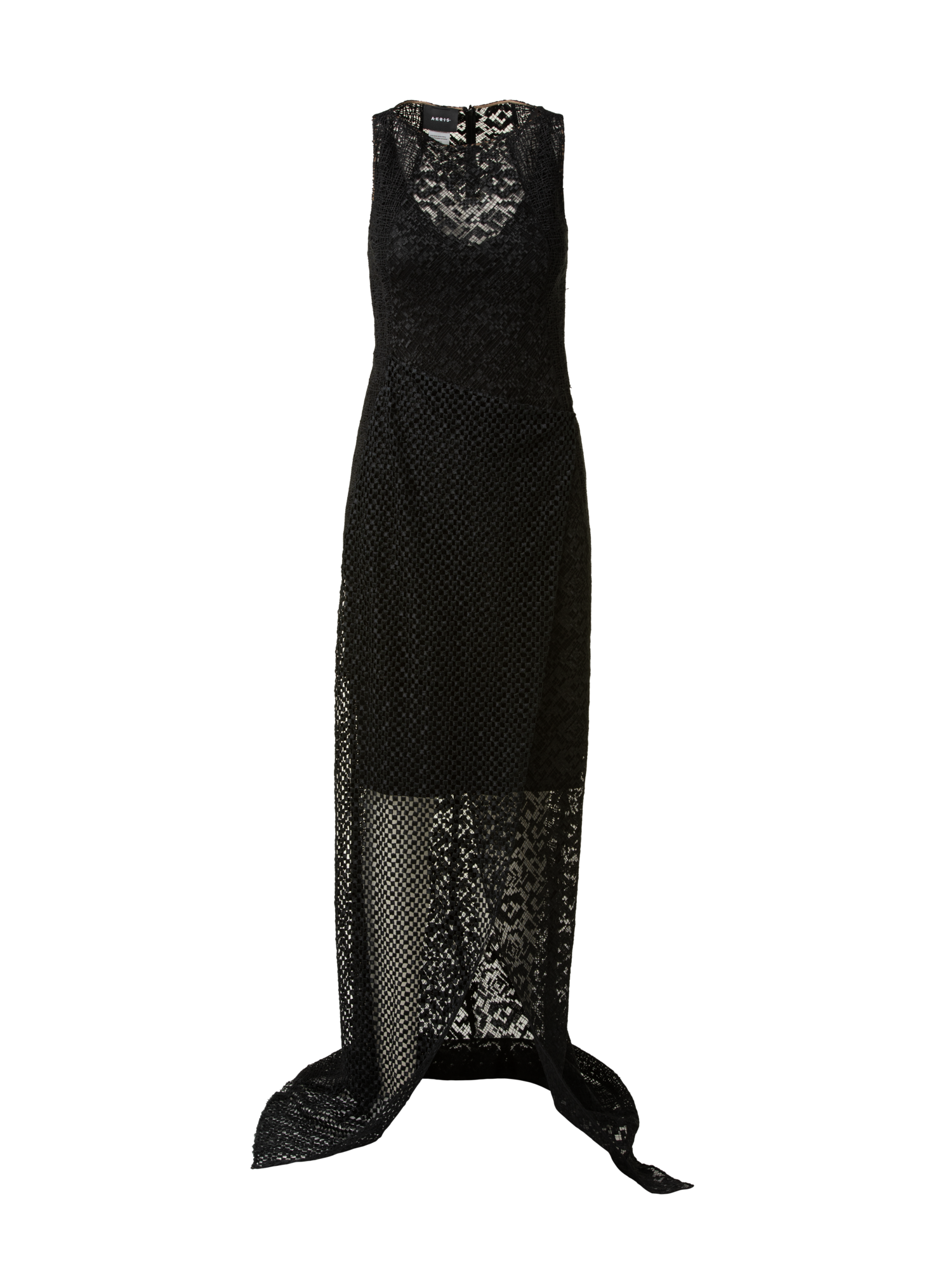 Techno Embroidery Patchwork Apron Gown