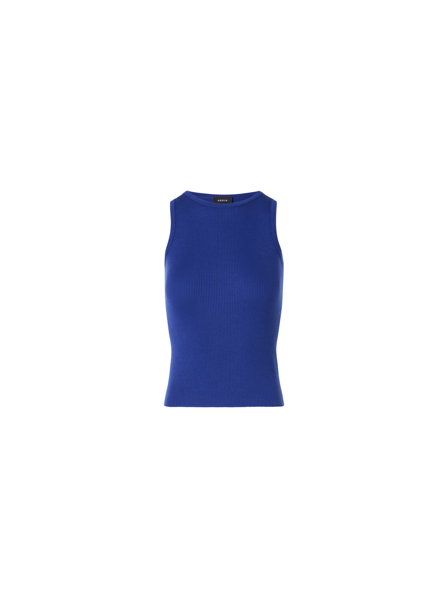 Sleeveless Ribbed Silk Knit Top