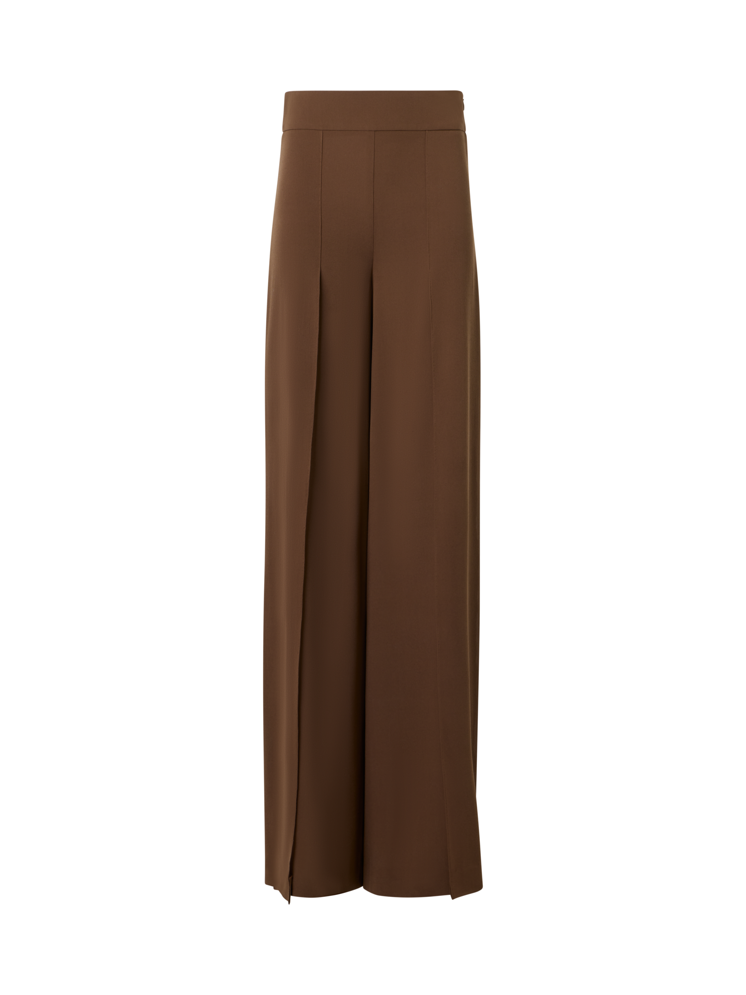 Wide Silk Pants with Slits