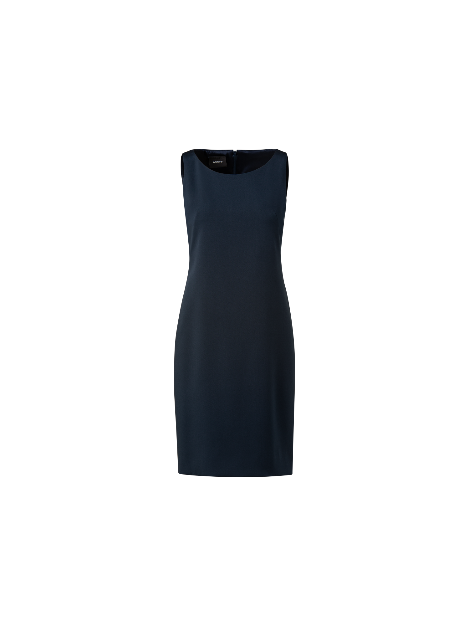 Silk Crêpe Stretch Sheath Dress