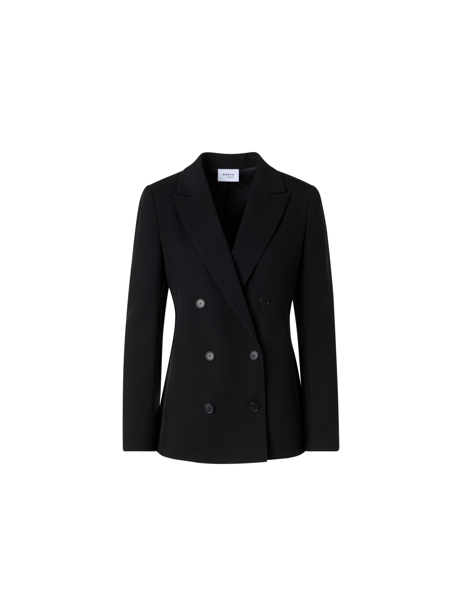 Long-Sleeve Wool Tricotine Jacket