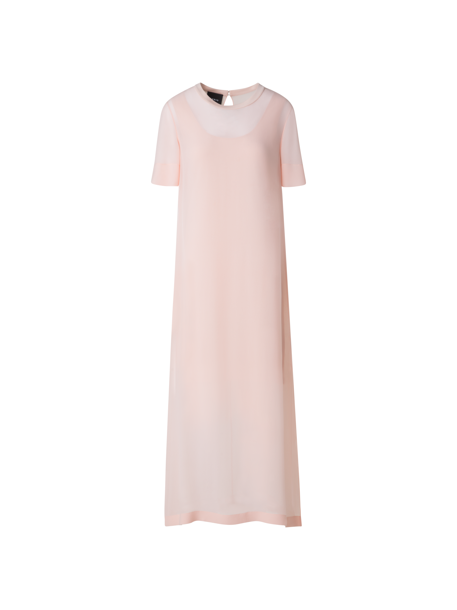 Long Silk T-Shirt Dress