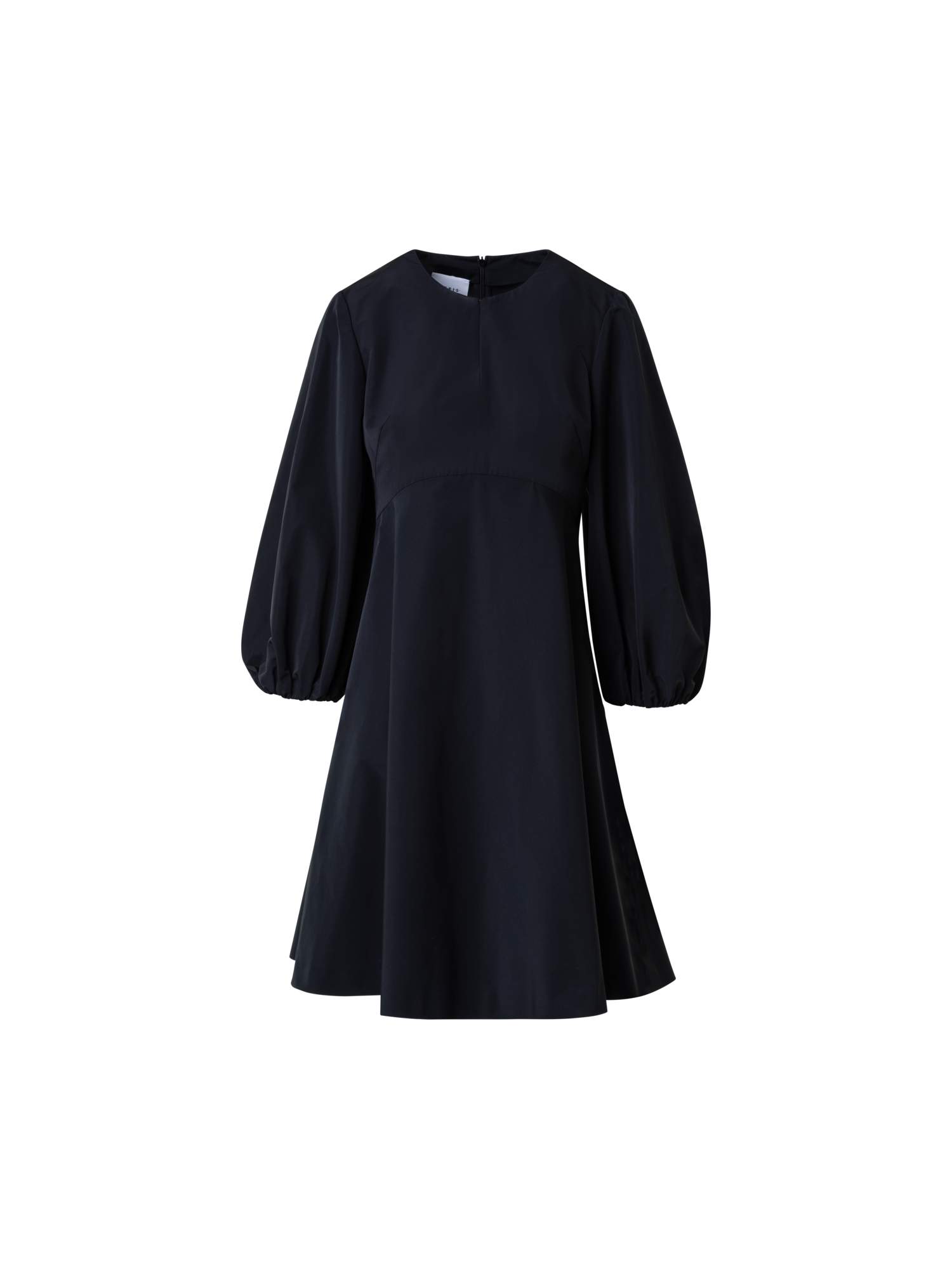 Flared Dress With Volume Sleeves