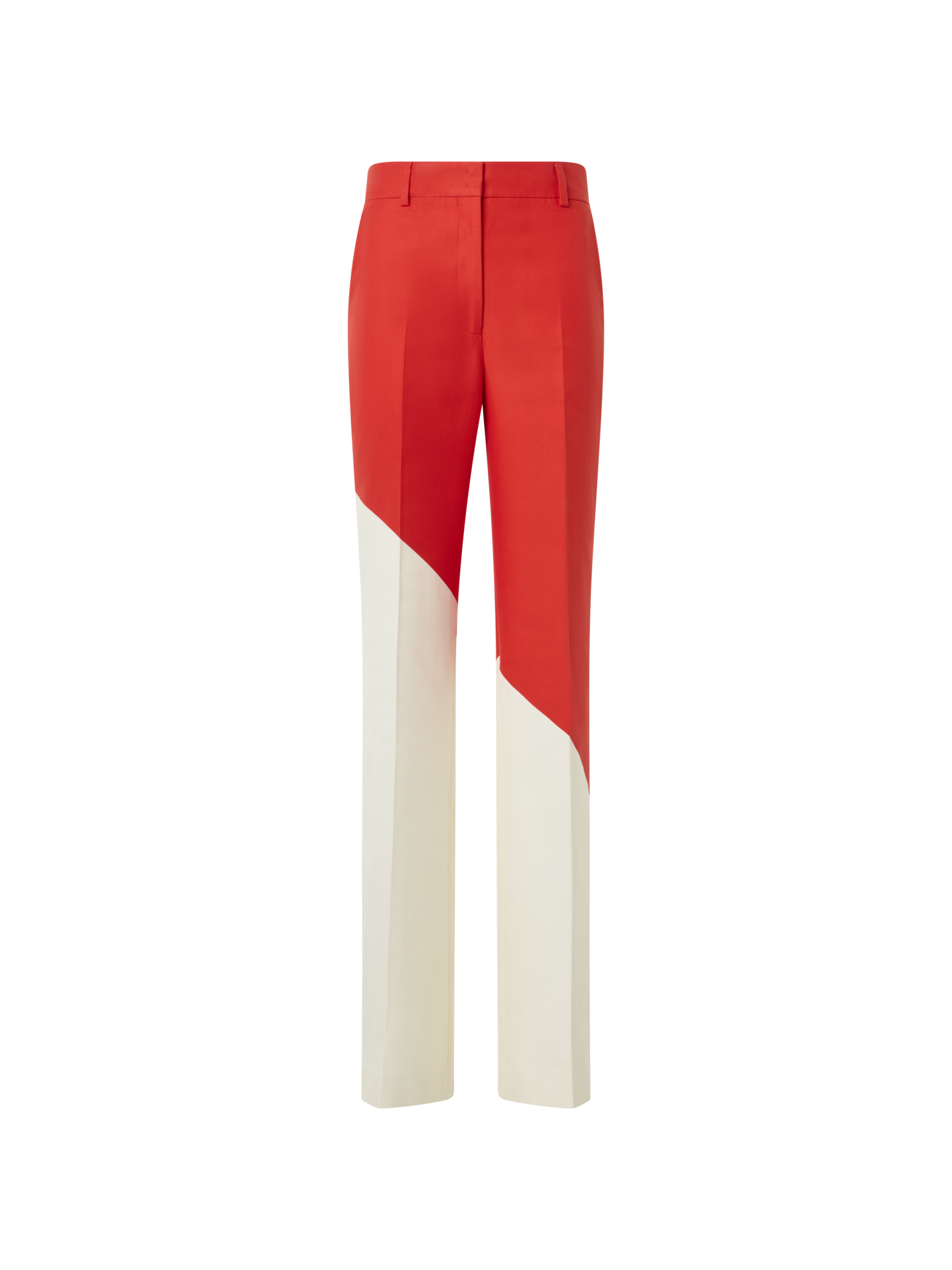 Florine Straight Wide Pants with Polygon Print
