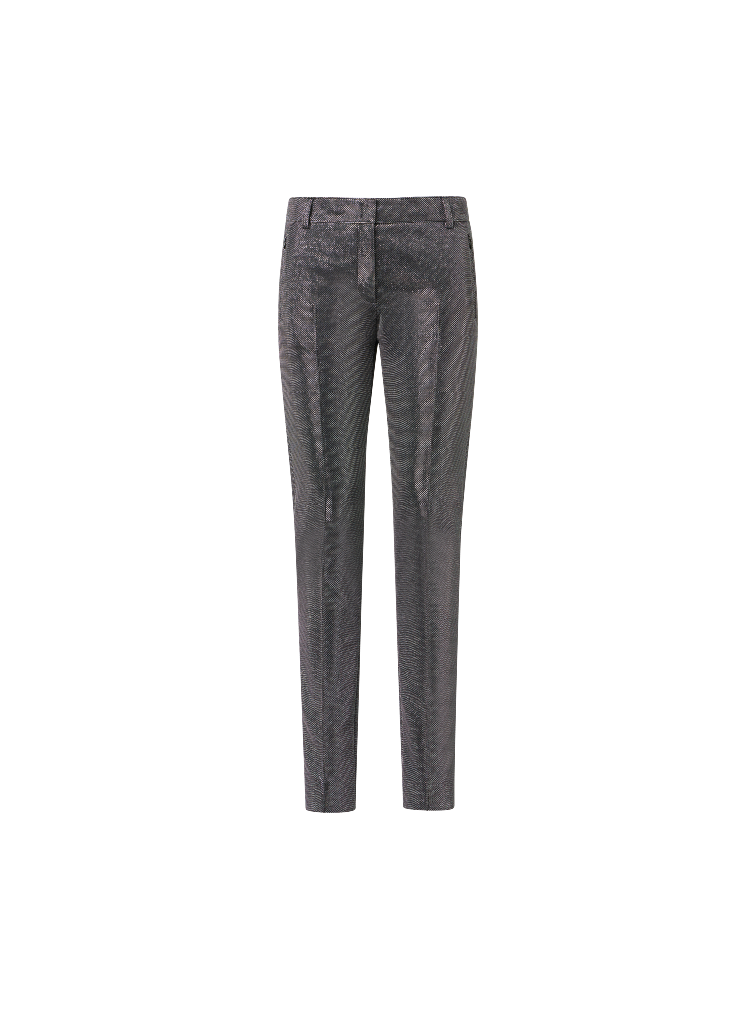 Metallic Birdseye Jersey Pants