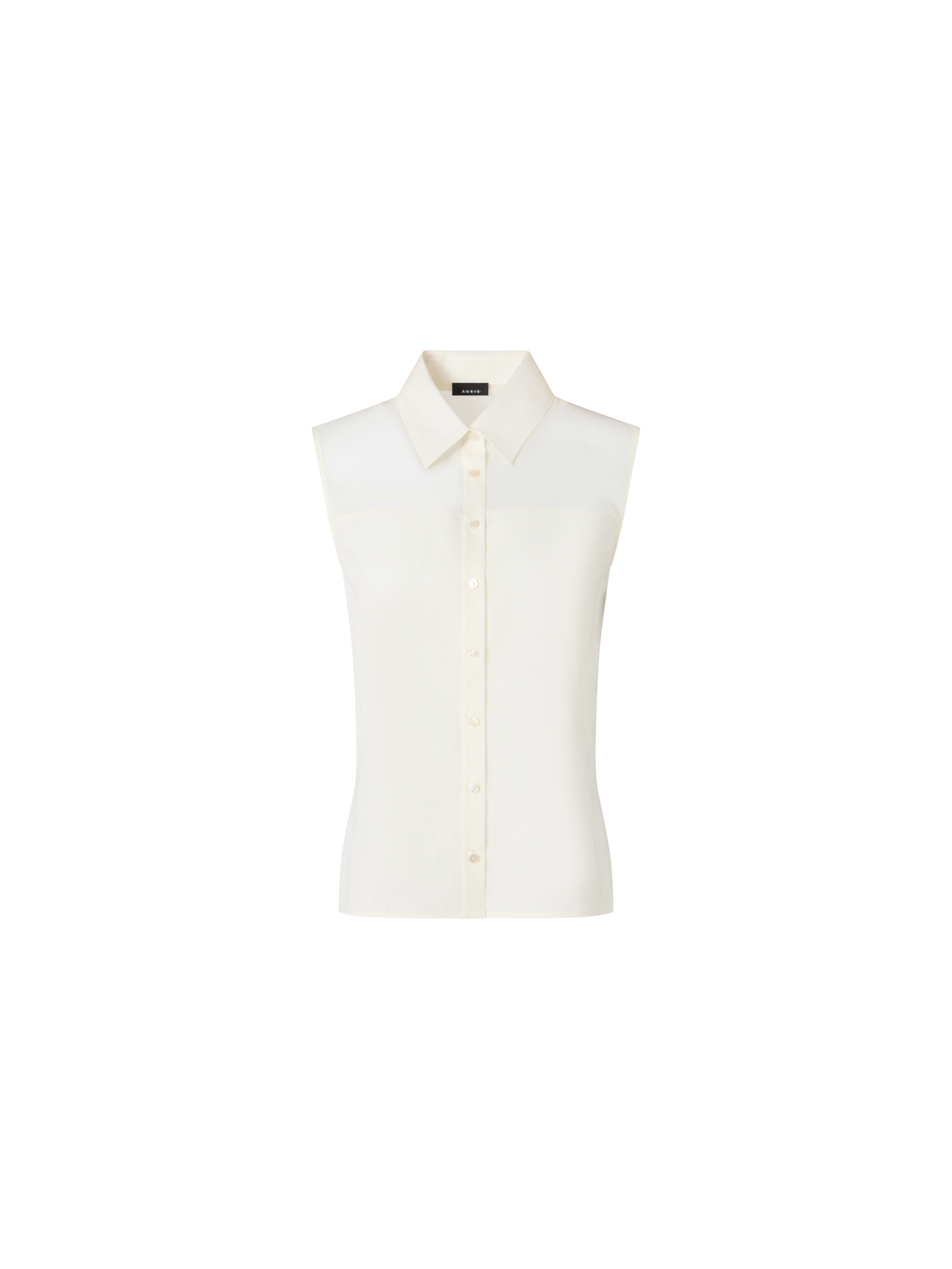 Sleeveless Cotton Voile Blouse