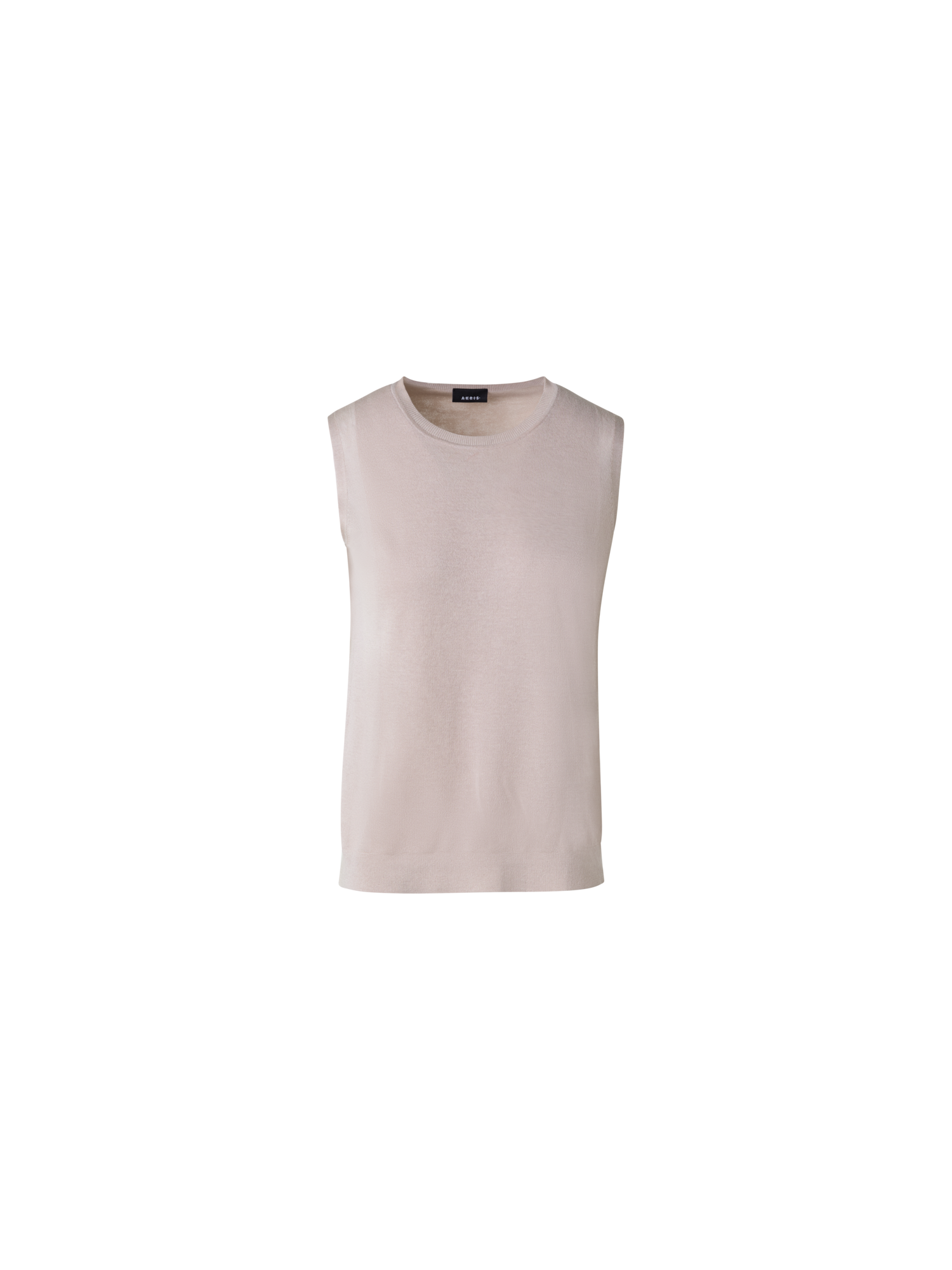 img_5e709d8e-9d27-4314-bc27-47f26bb19c68 Knit Top in Silk Cotton with Semi-Sheer Sides - Image 1