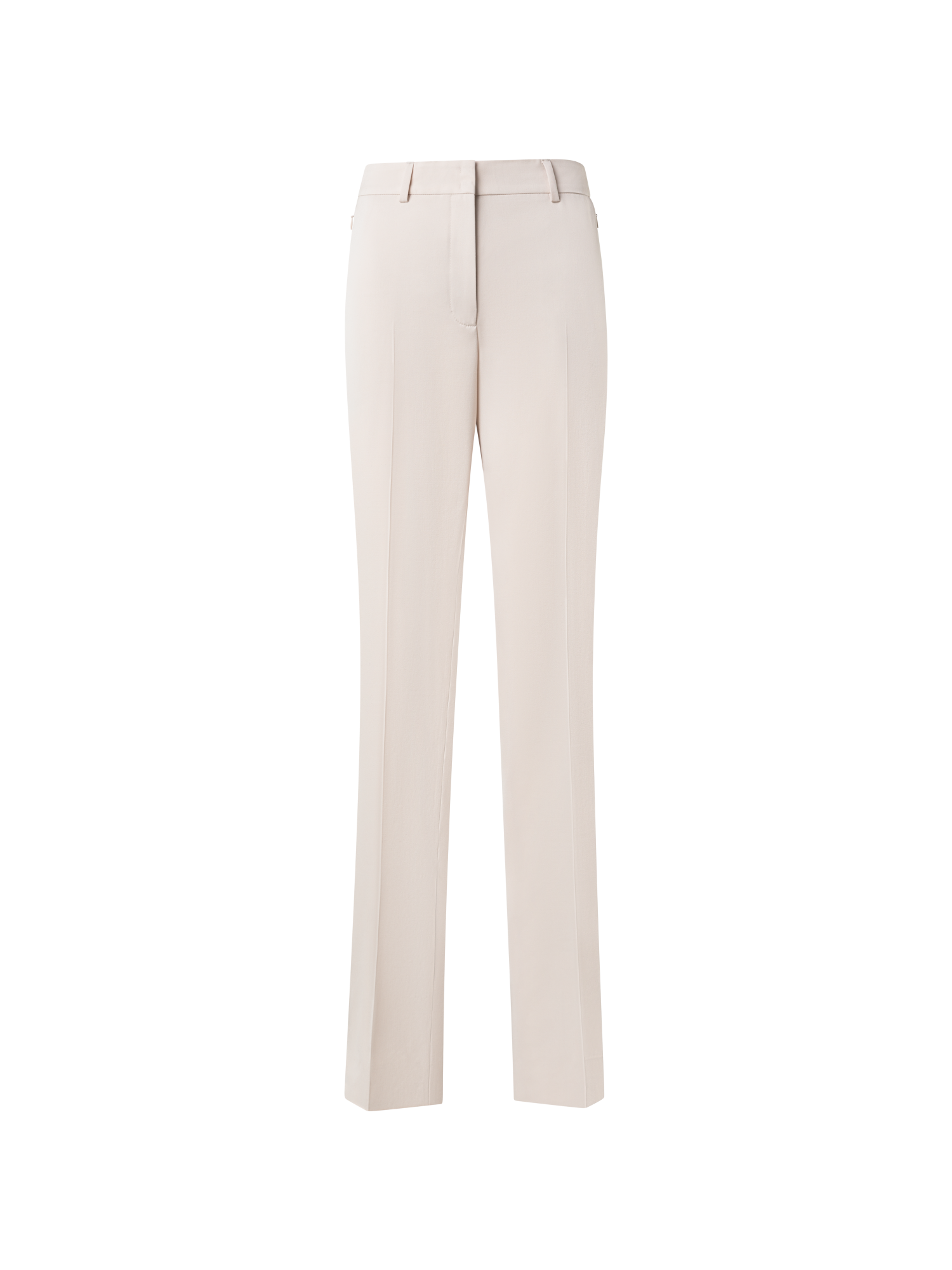 Straight Wool Gabardine Pants
