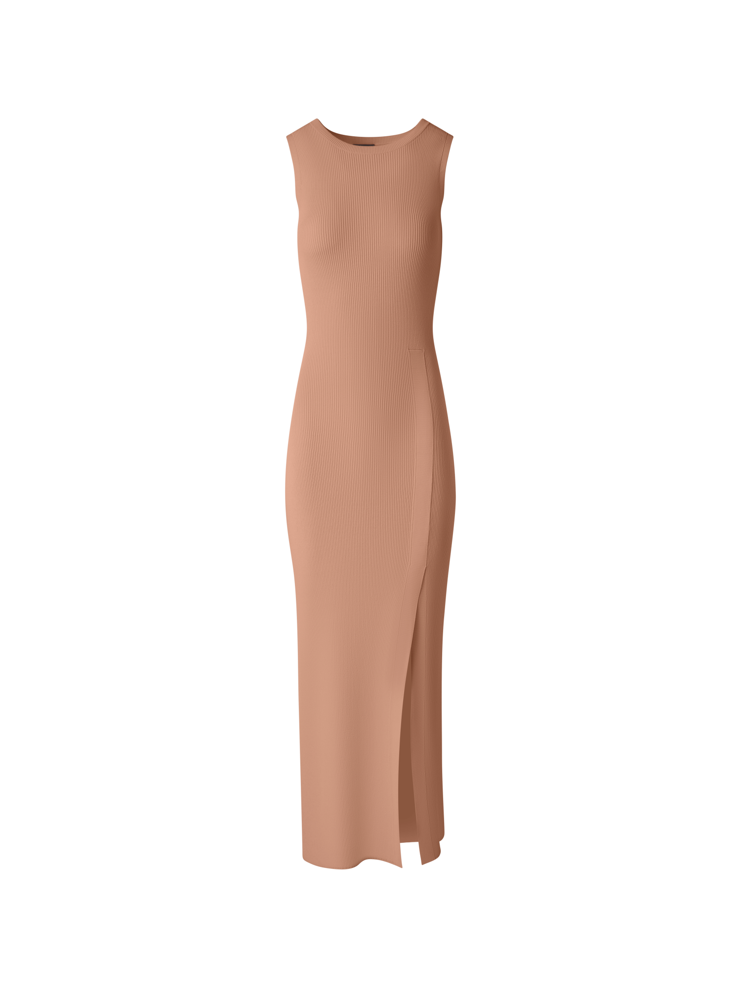 Fitted Tube Knit Dress with Side Slit