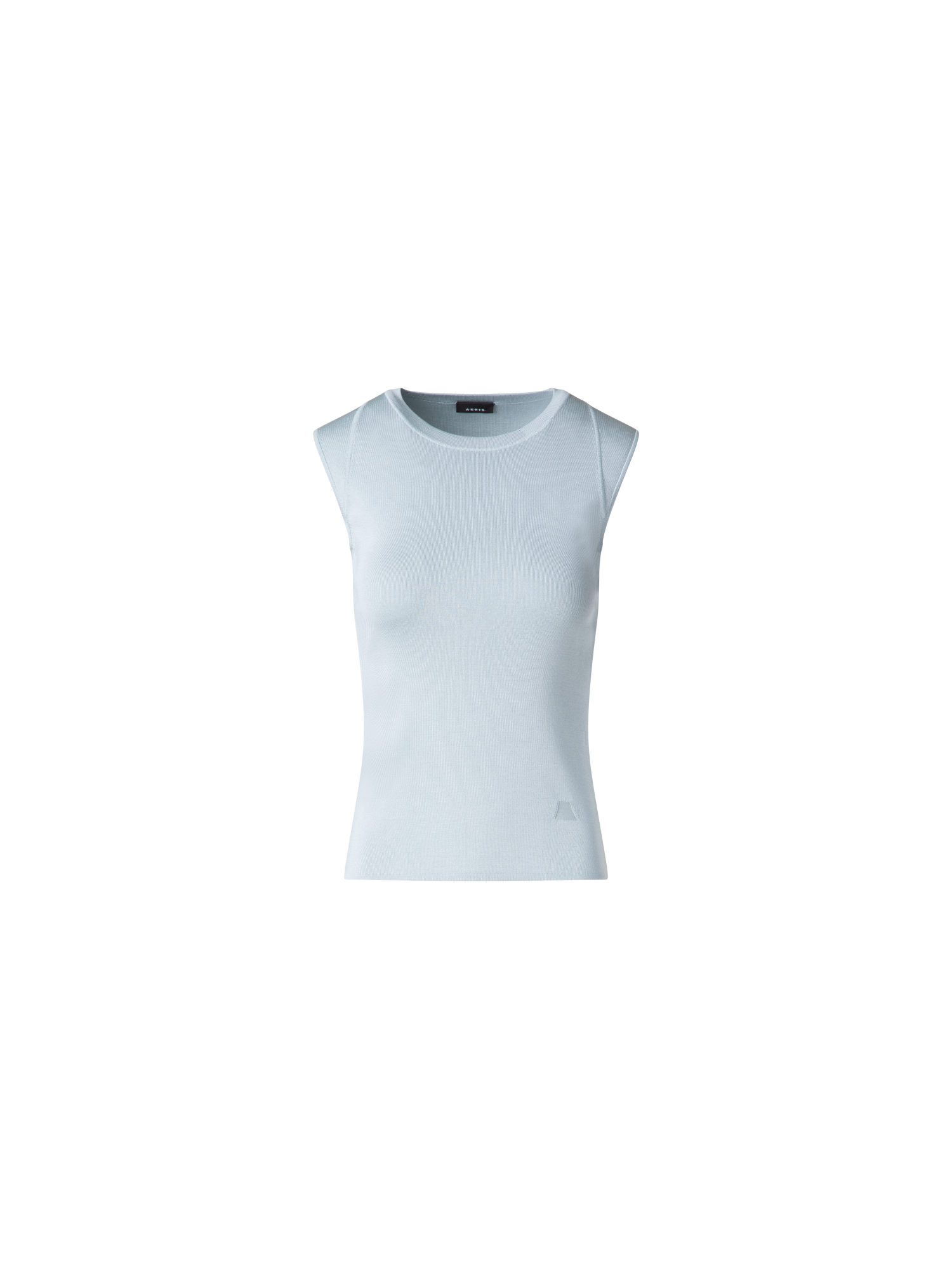 Sleeveless Knit Top in Silk Stretch
