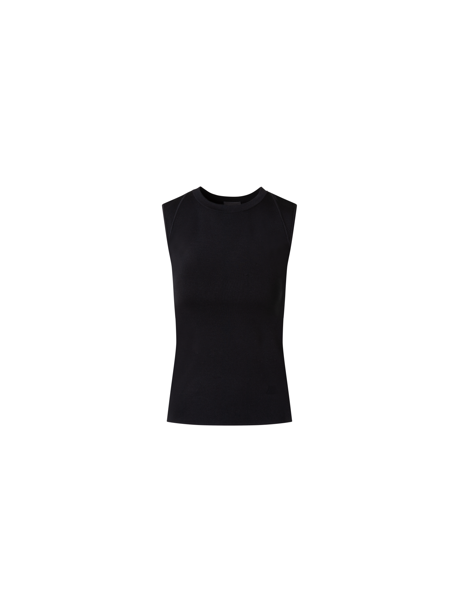Sleeveless Knit Top in Silk Stretch