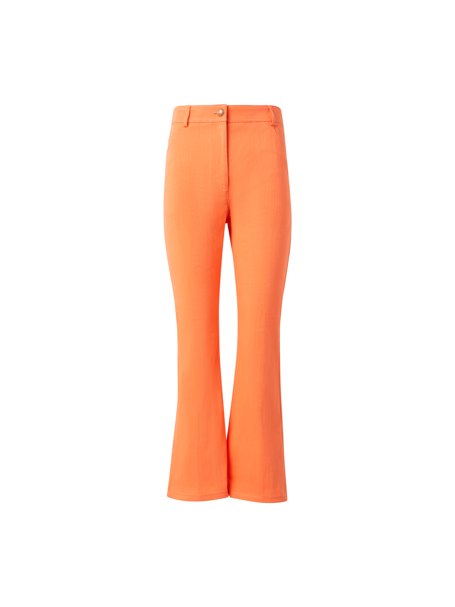 Cropped Bootcut Cotton Denim Pants