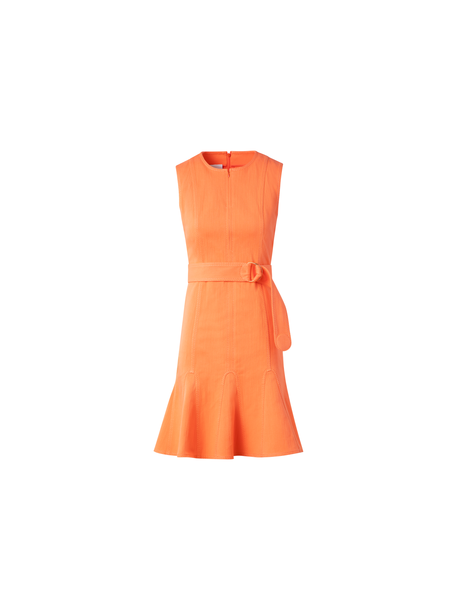 Flared Cotton Denim Dress