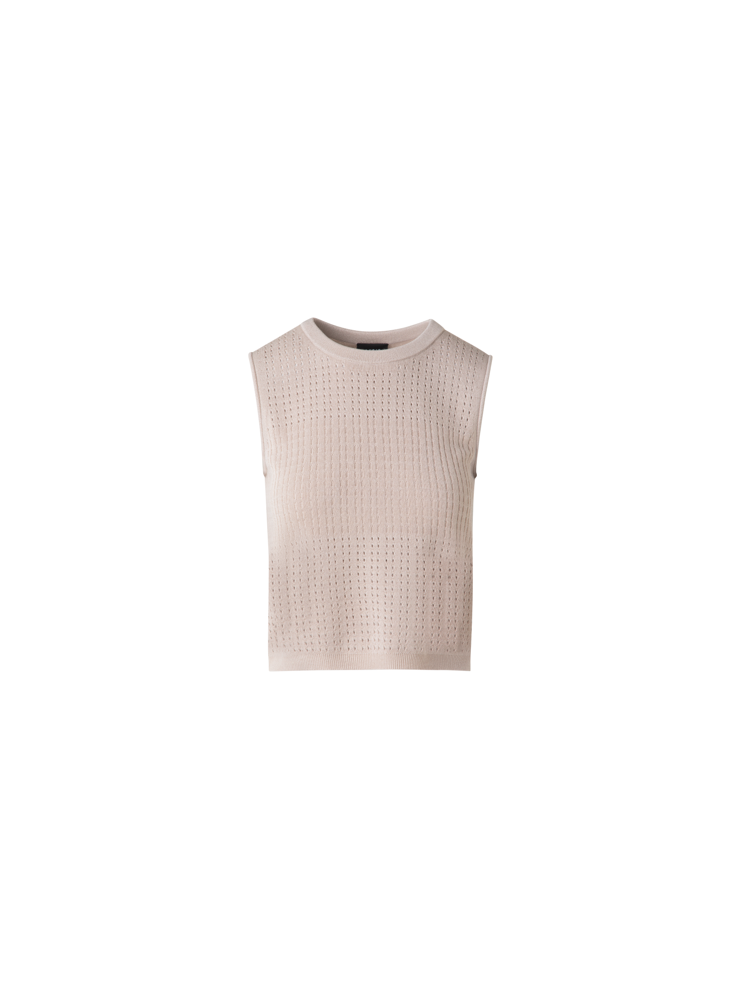 Knit Top in Silk Cotton Ajouré