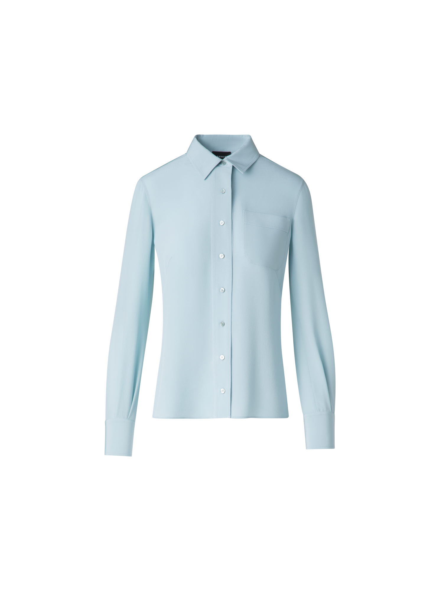 Fitted Silk Shirt Blouse