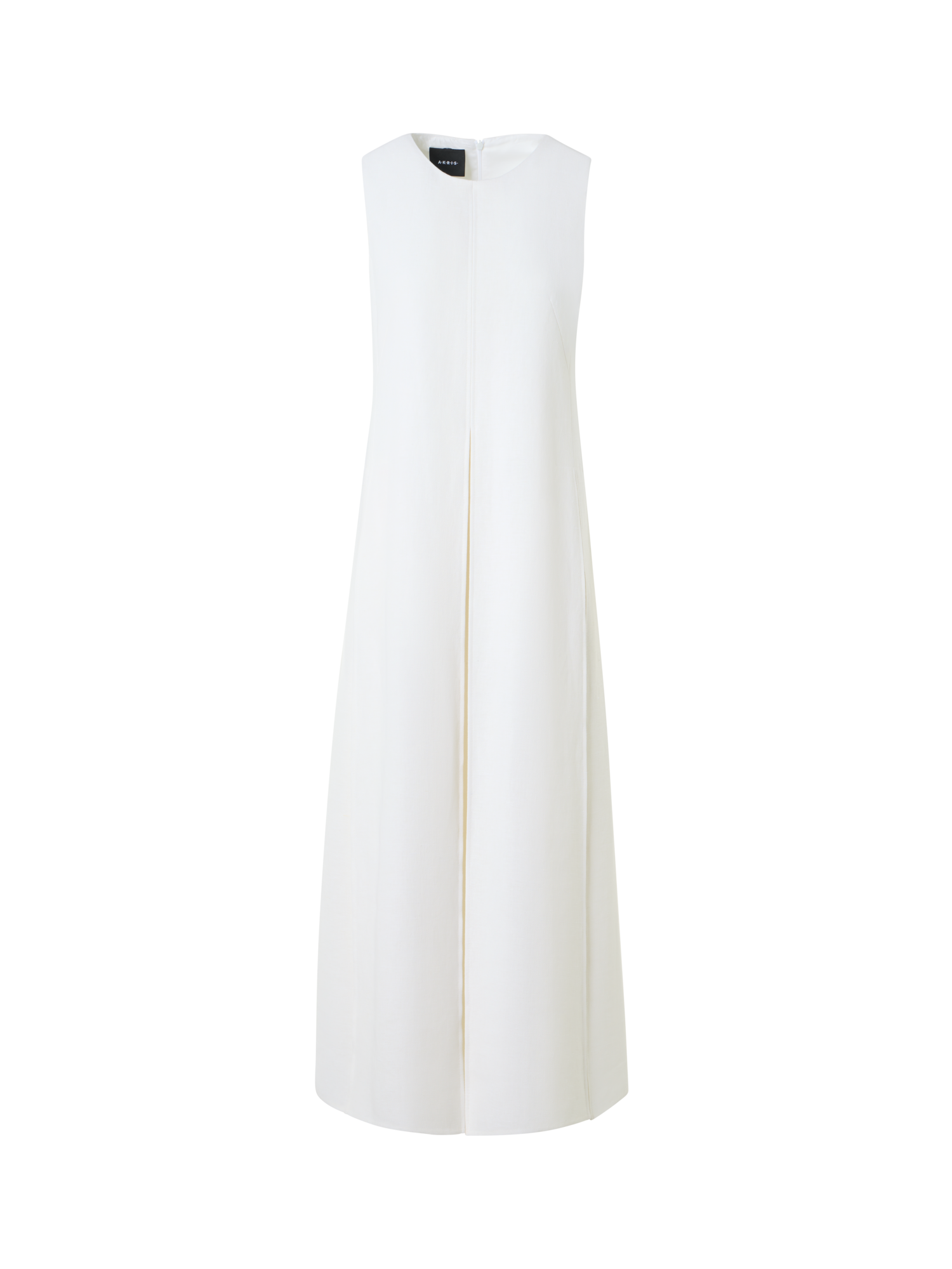 Midi Dress in Linen Wool Double-Face