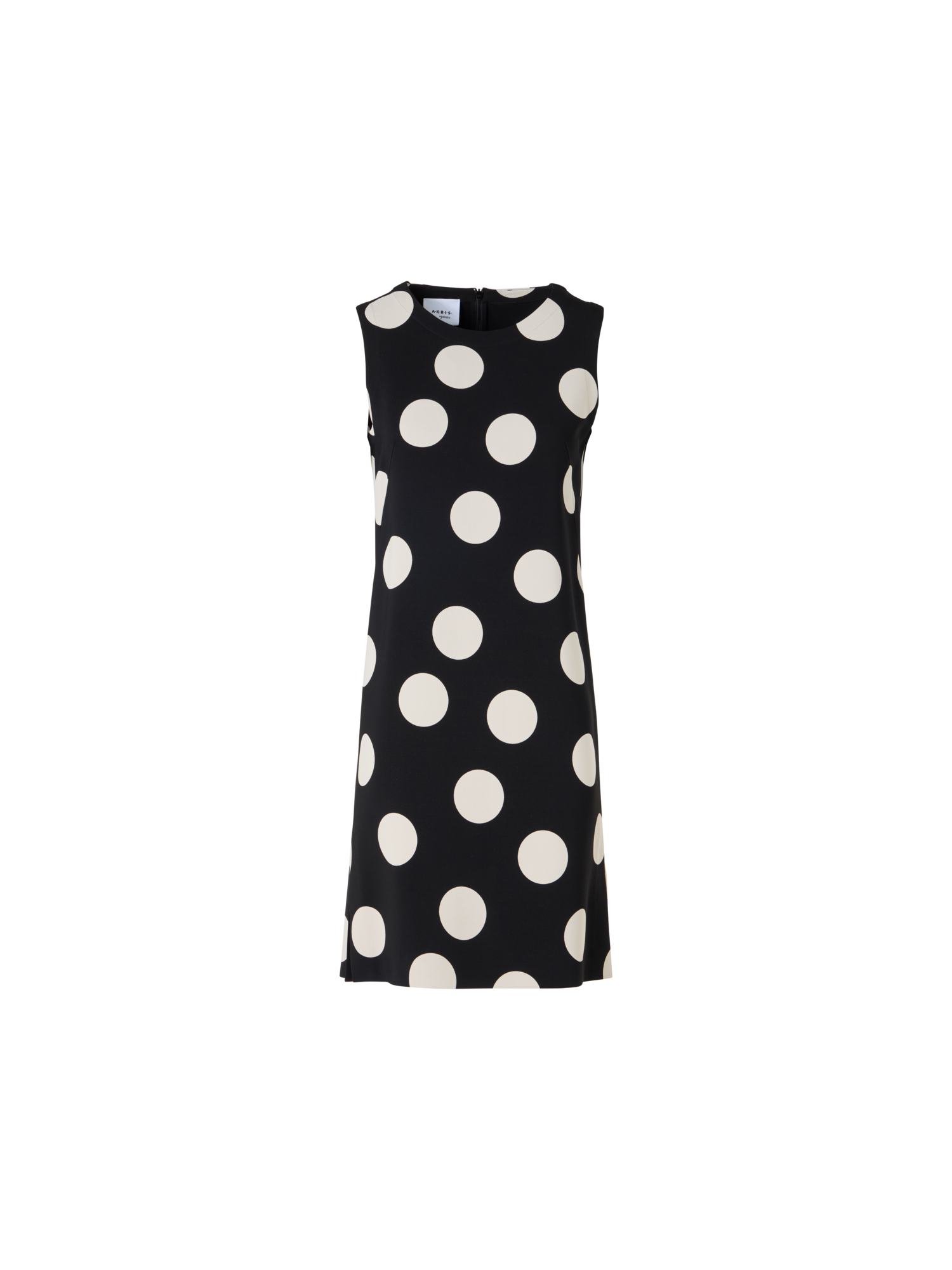 Sleeveless Viscose-Stretch Crêpe Shift Dress