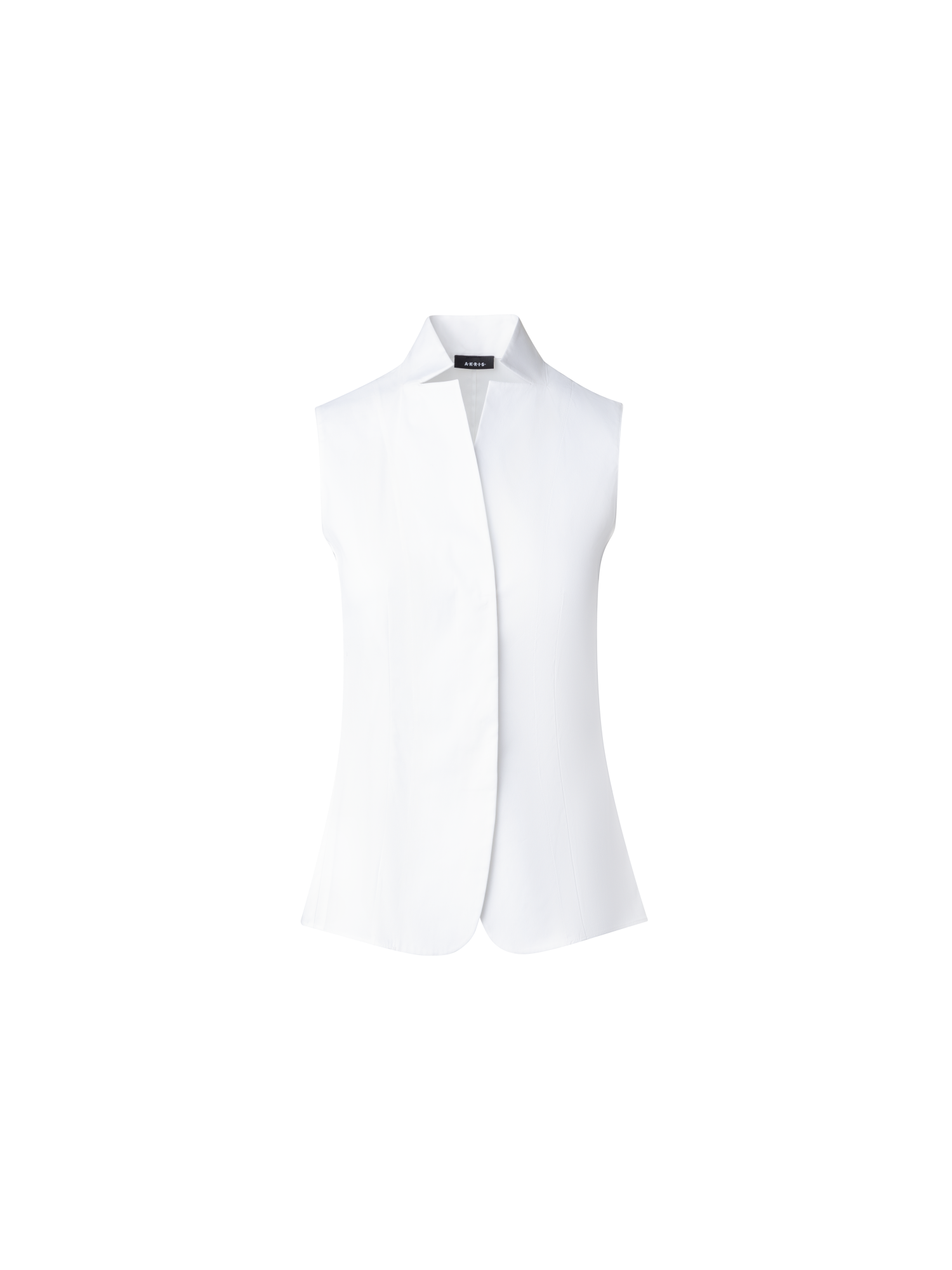 Sleeveless Cotton Stretch Blouse
