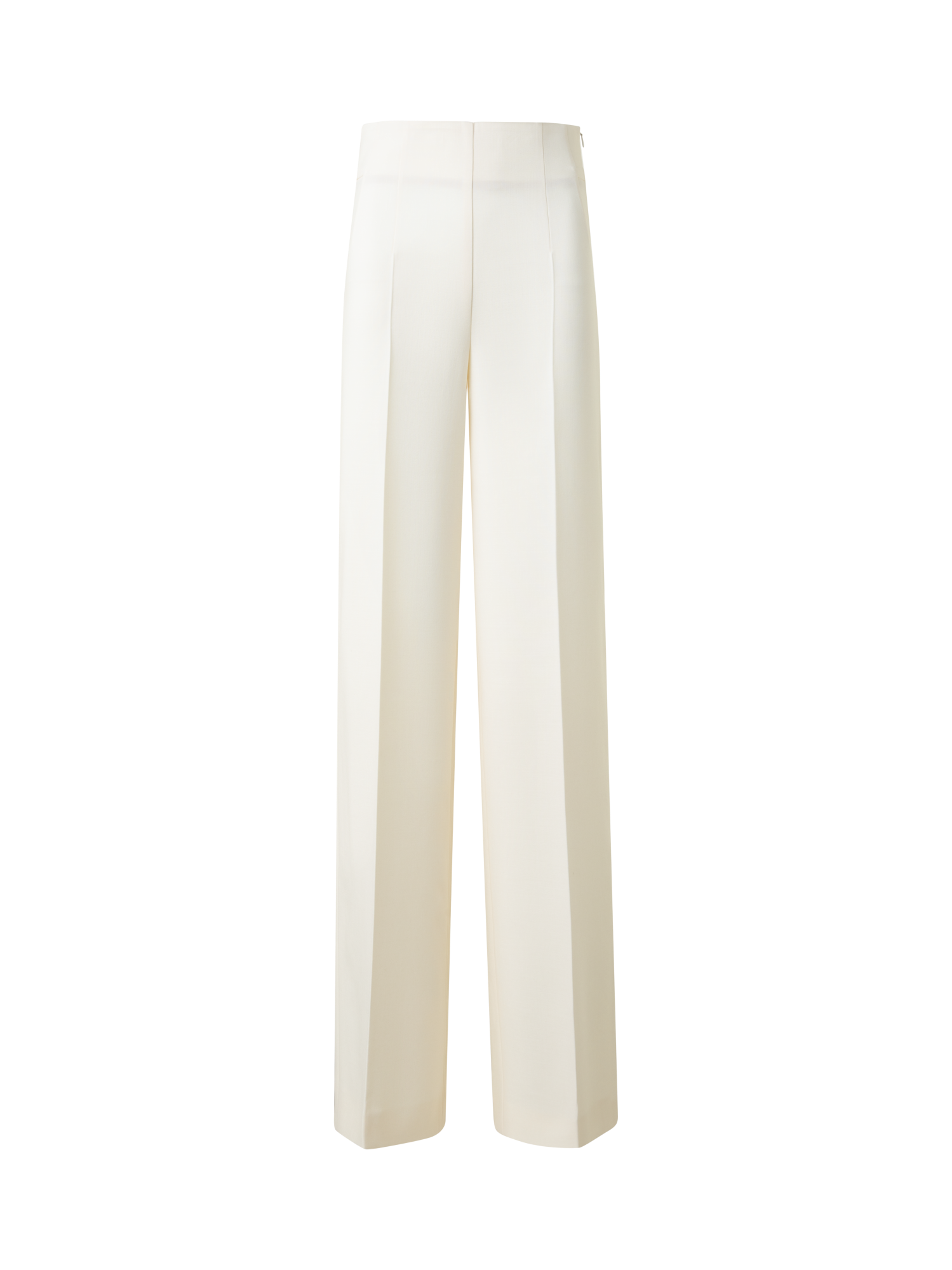 Wide Straight Wool Double-Face Pants