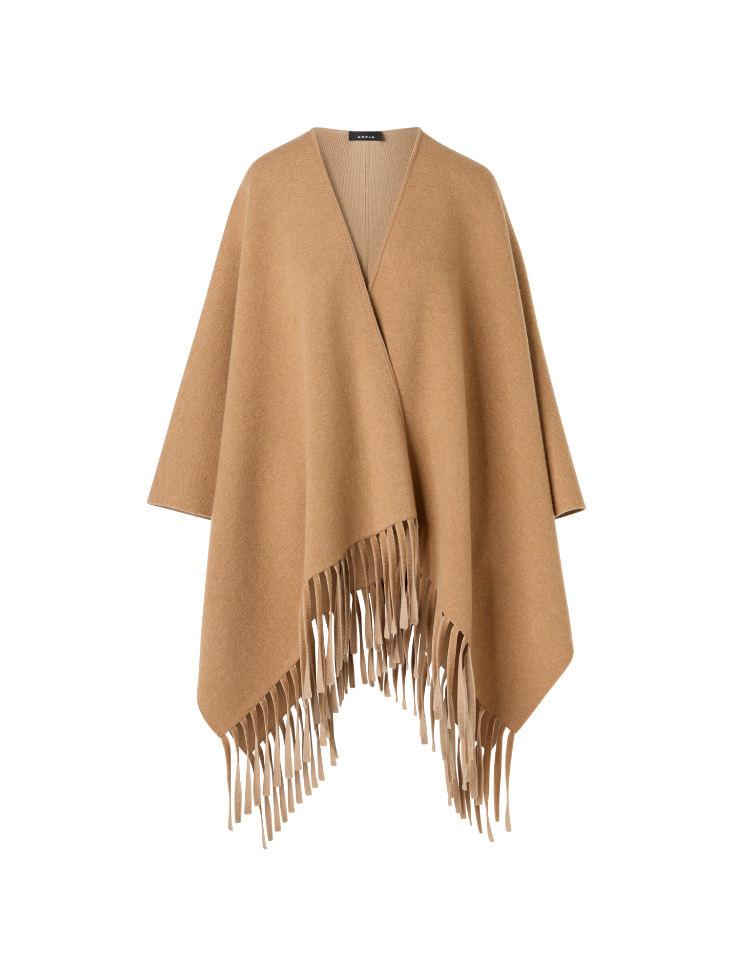Cashmere Double-Face Knit Cape