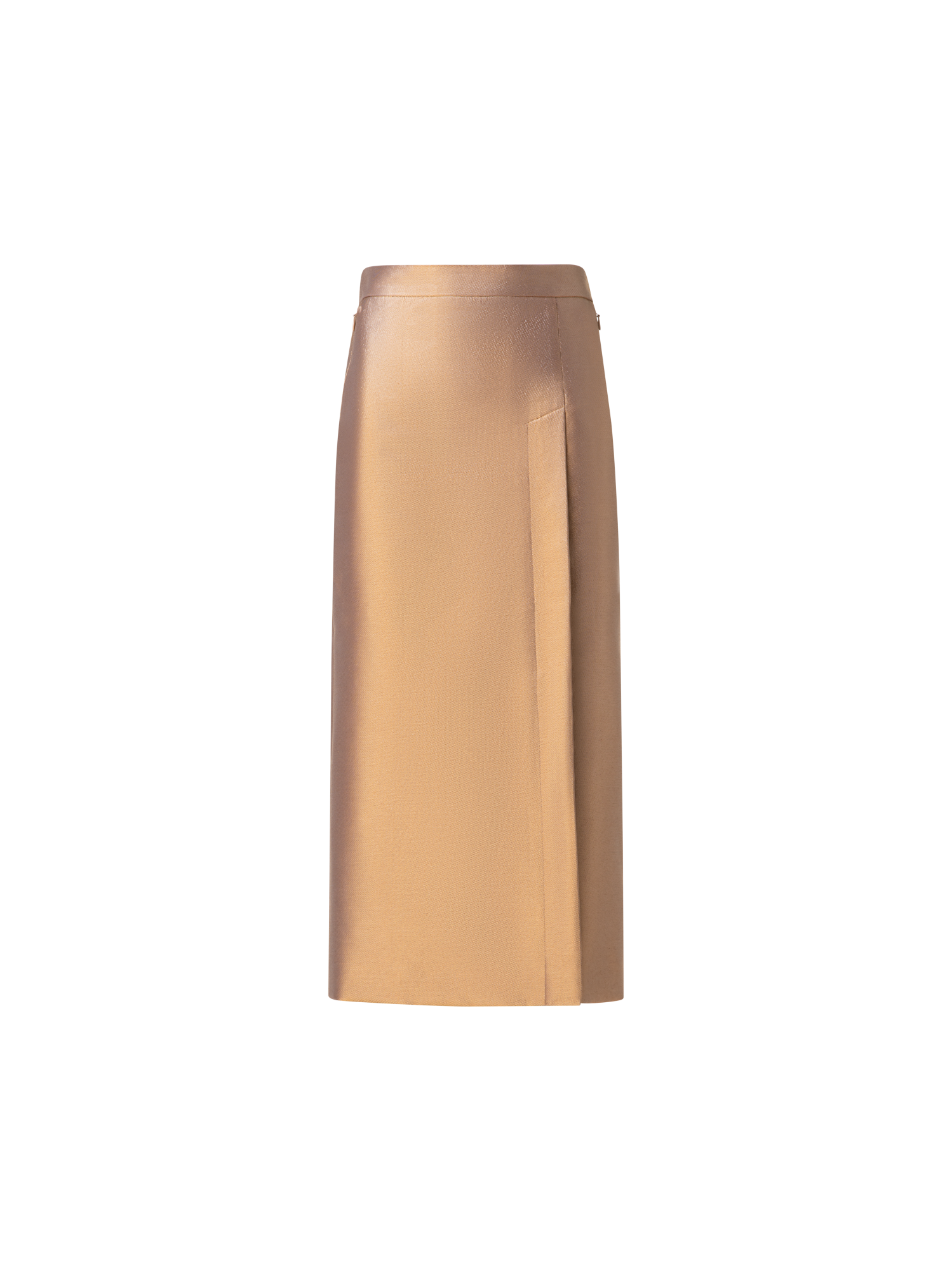 img_80050743-06e0-45fd-a59b-98431cf0bbea Cotton and Lurex Pencil Skirt with Slit - Image 1