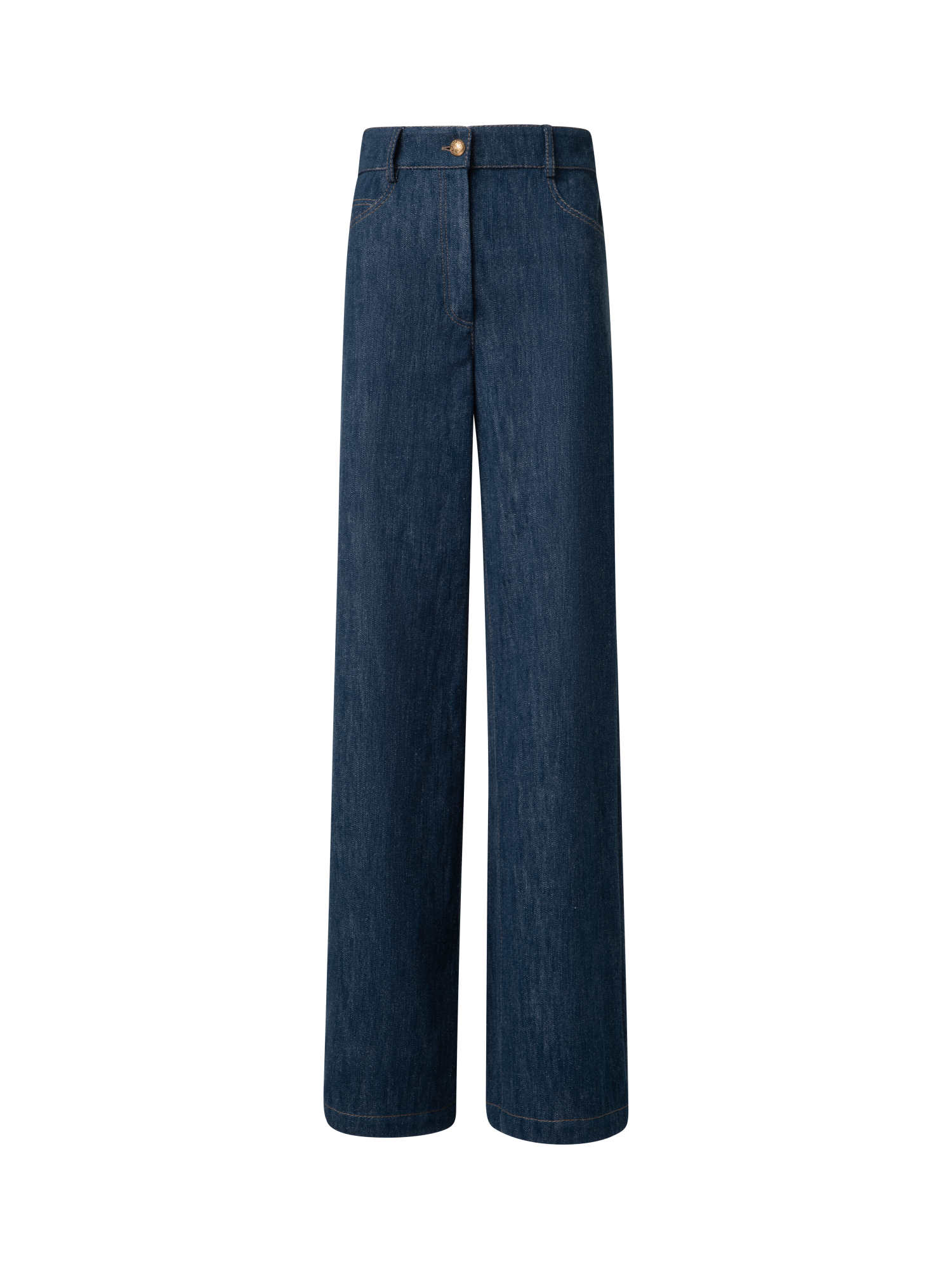 Wide Cotton Wool Denim Pants