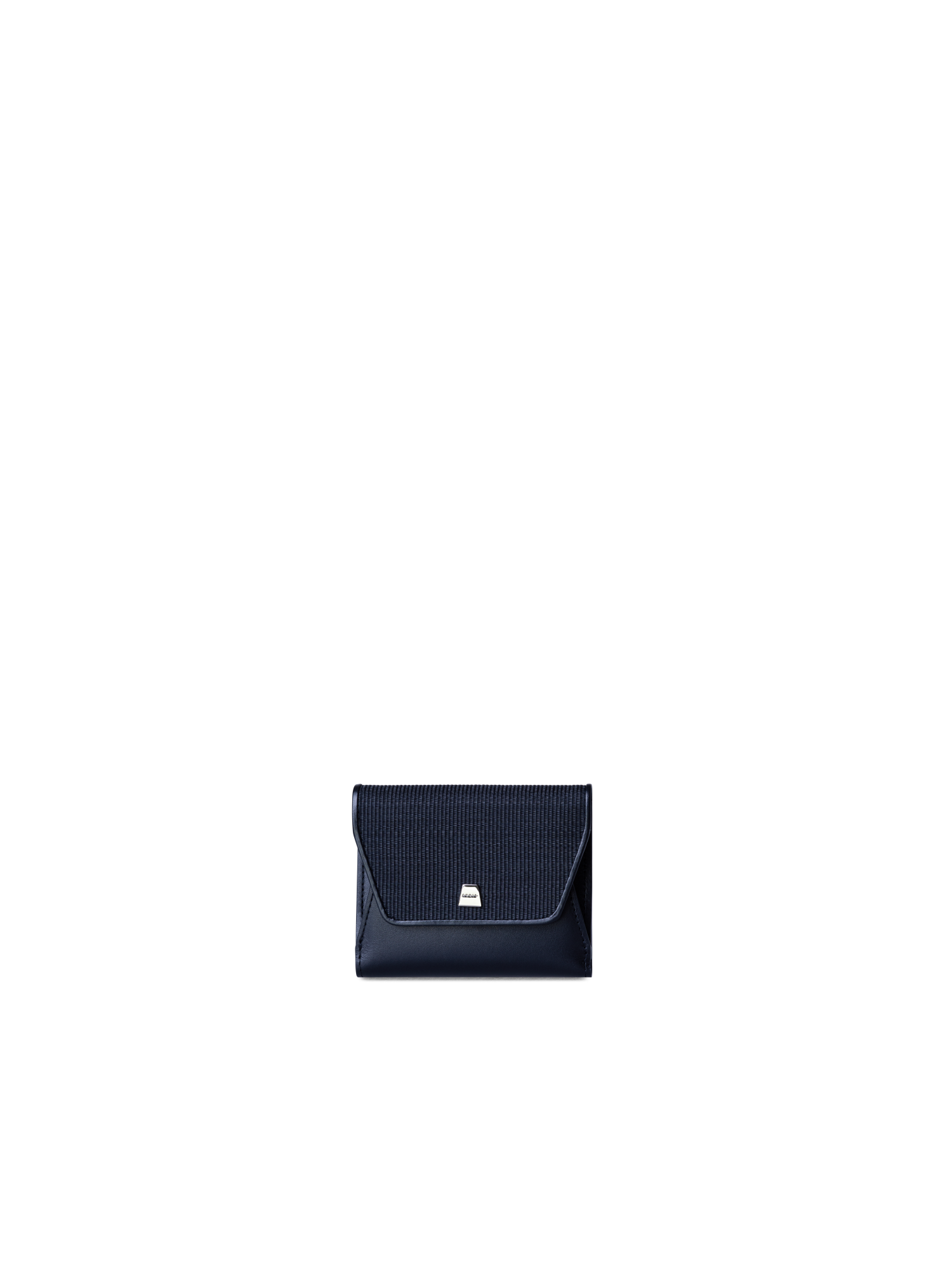 Compact Wallet in Horsehair and Leather