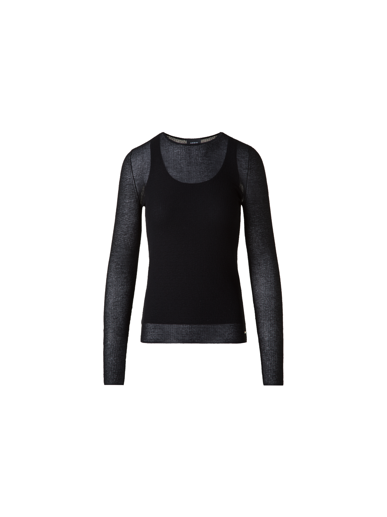 Double Layered Knit Sweater in Sheer Cotton