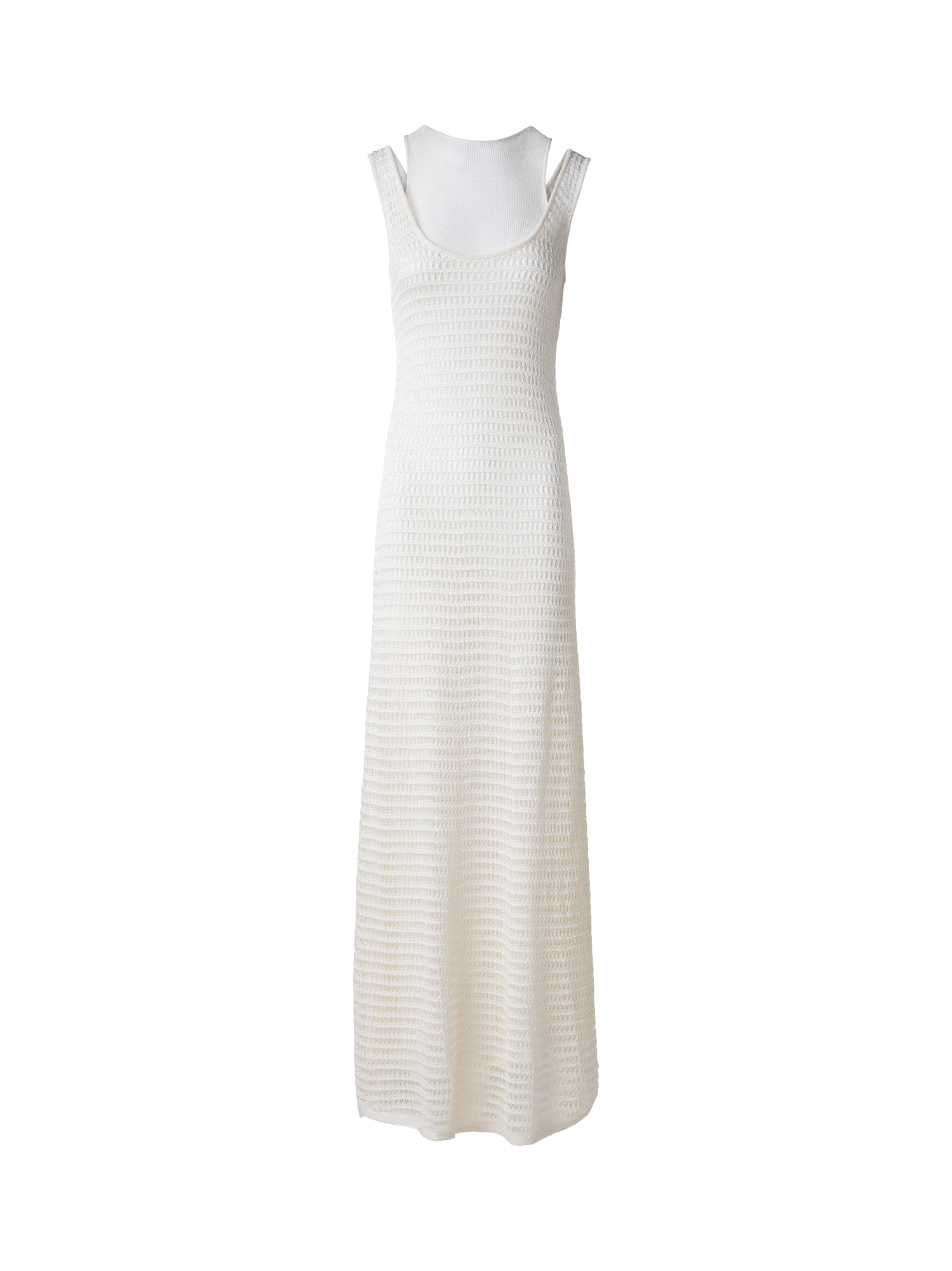Bodycon Knit Dress in Layered Viscose Crochet