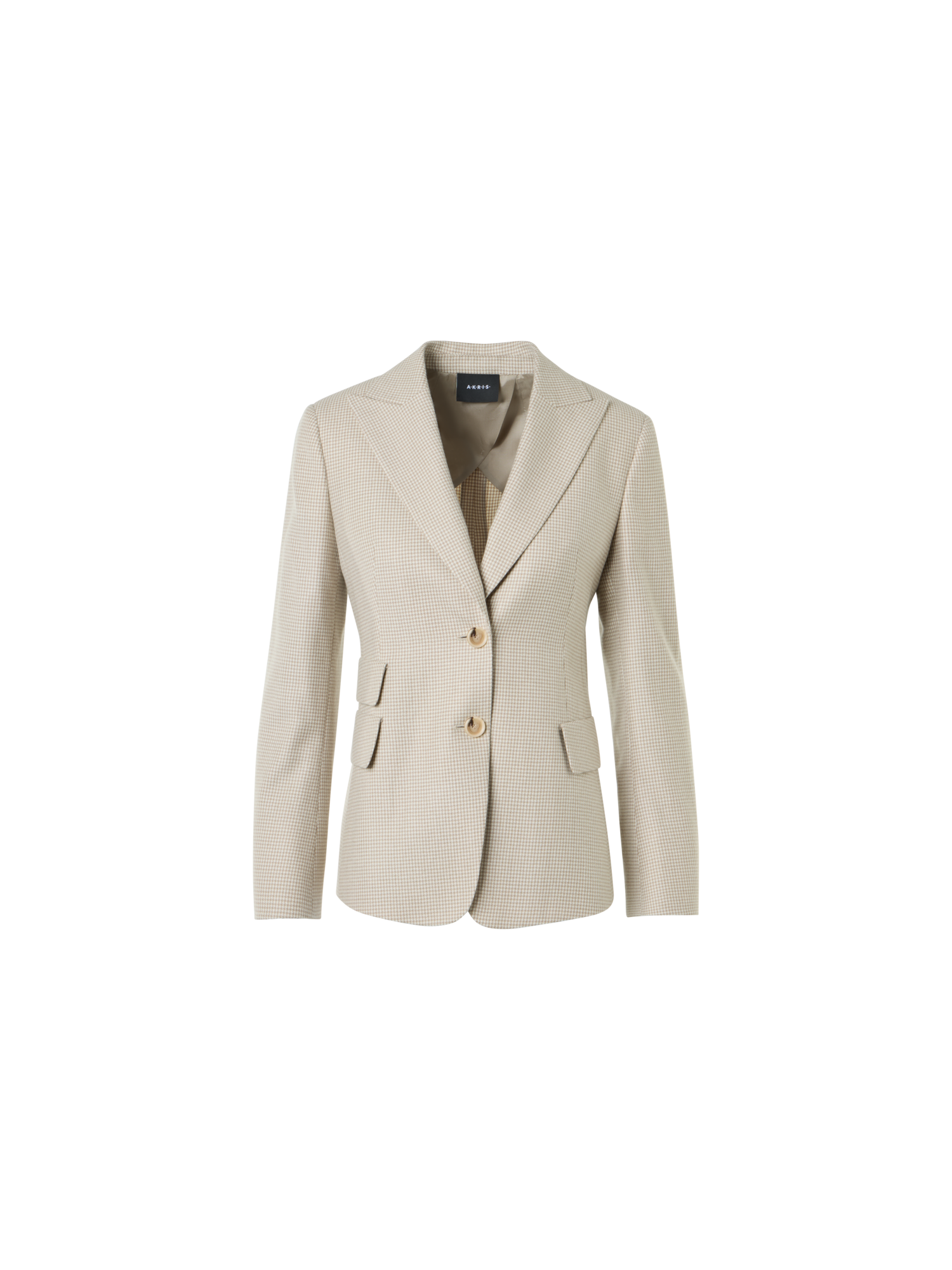 Cashmere Pepita Two-Button Jacket