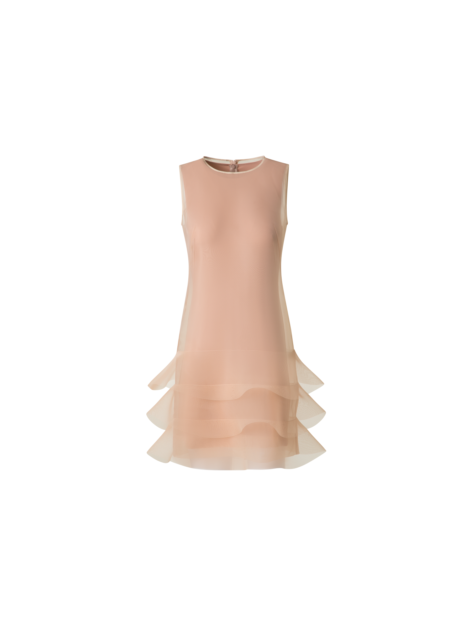 Organza Mini Dress with Waves