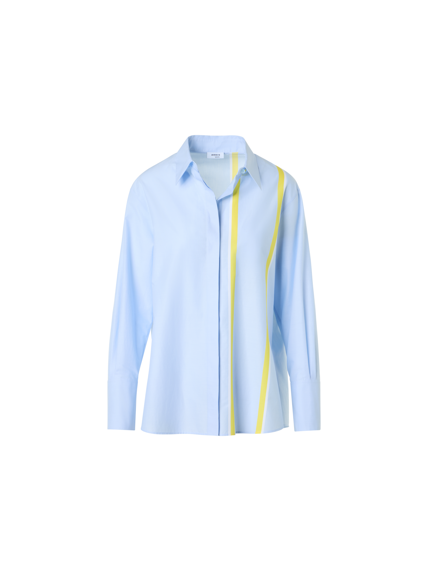 Striped Cotton Chambré Shirt Blouse