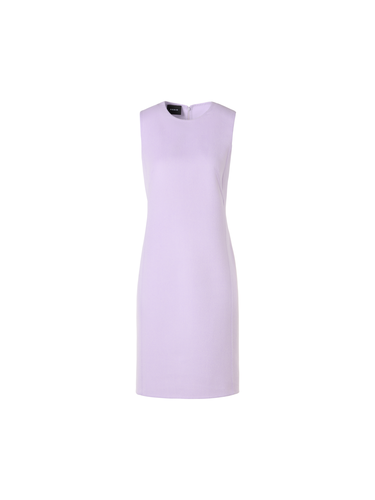 Sleeveless Cashmere-Silk Double-Face Sheath Dress