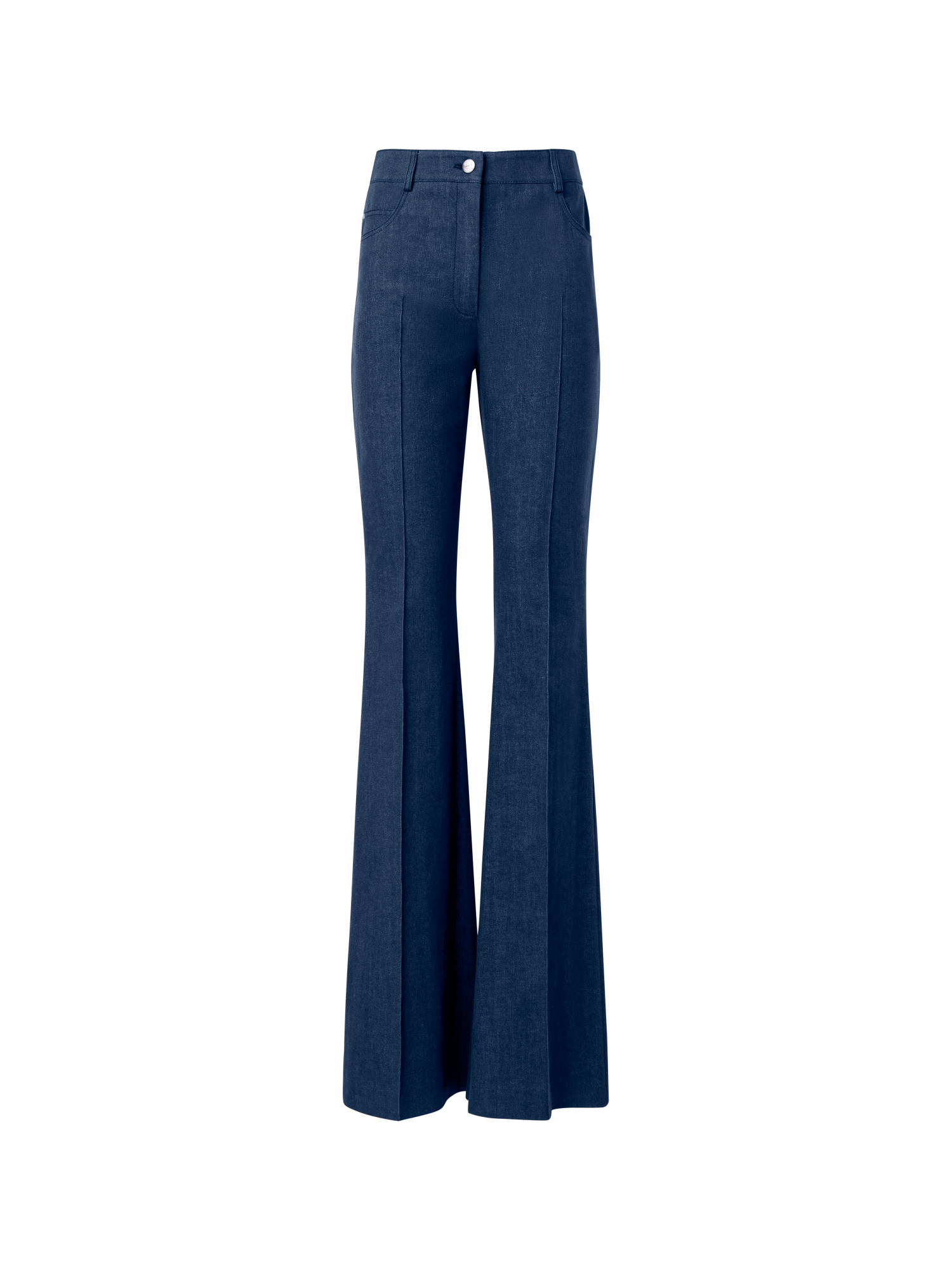 Bootcut Cotton Denim Stretch Pants