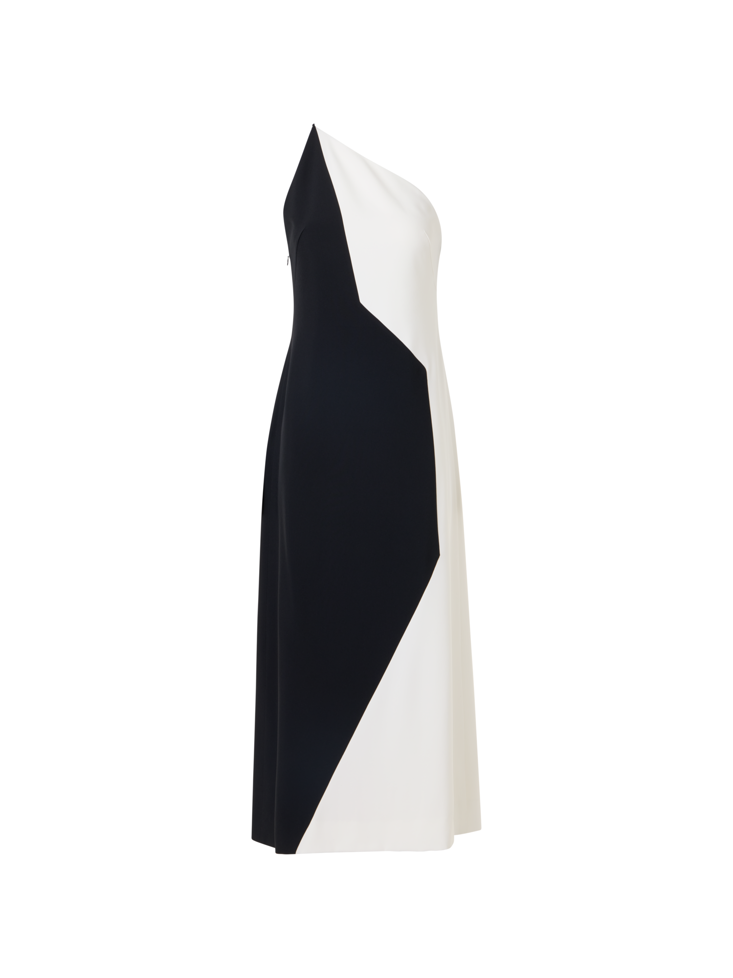 One Shoulder Midi Dress with Open Back