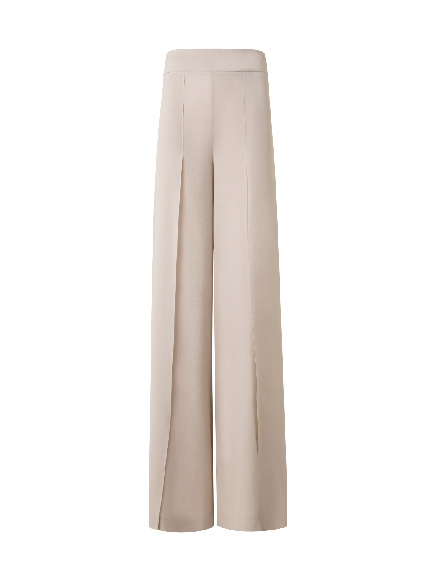 Wide Silk Pants with Slits