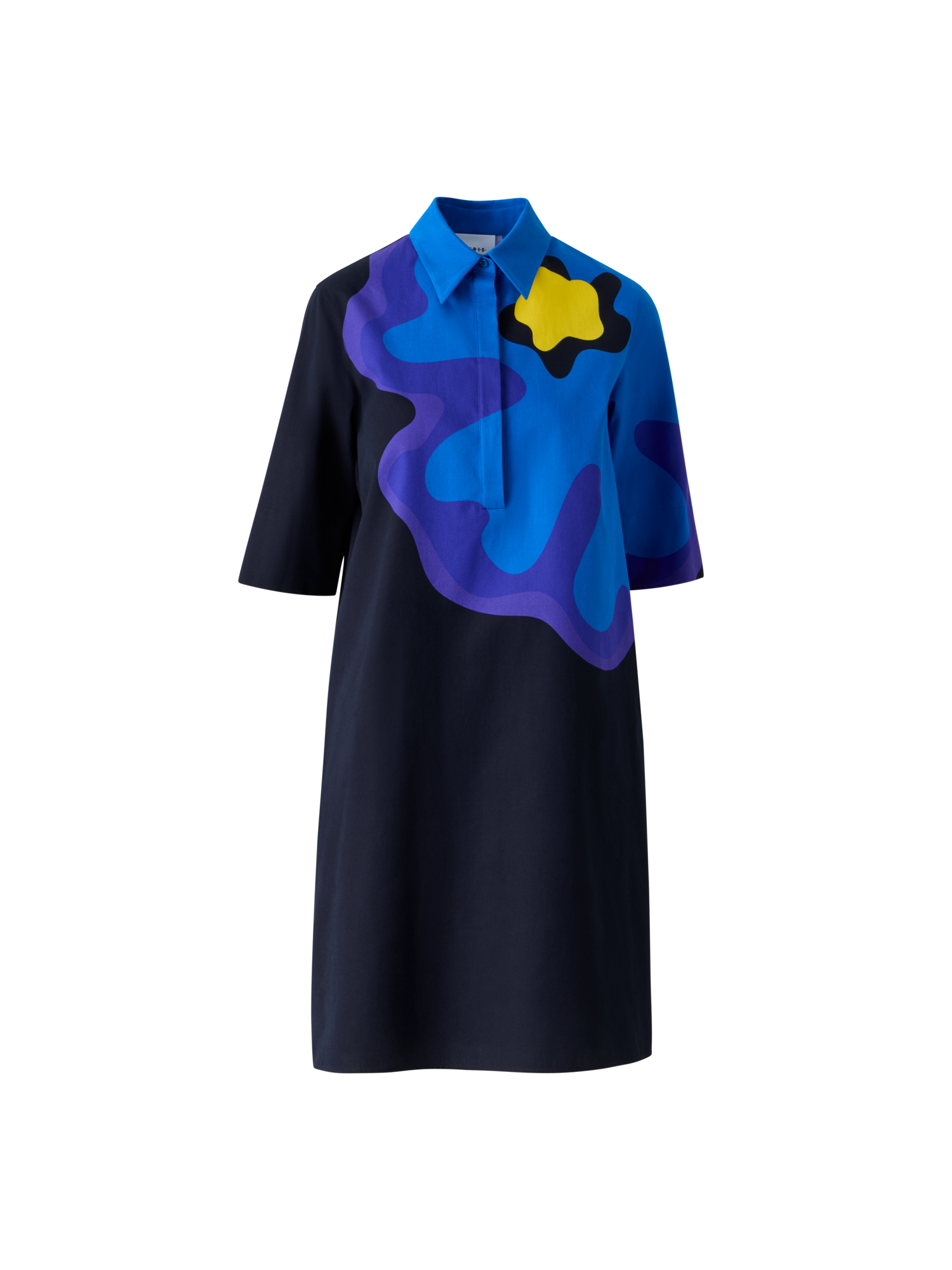XL Pop Dot Flower Cotton Dress