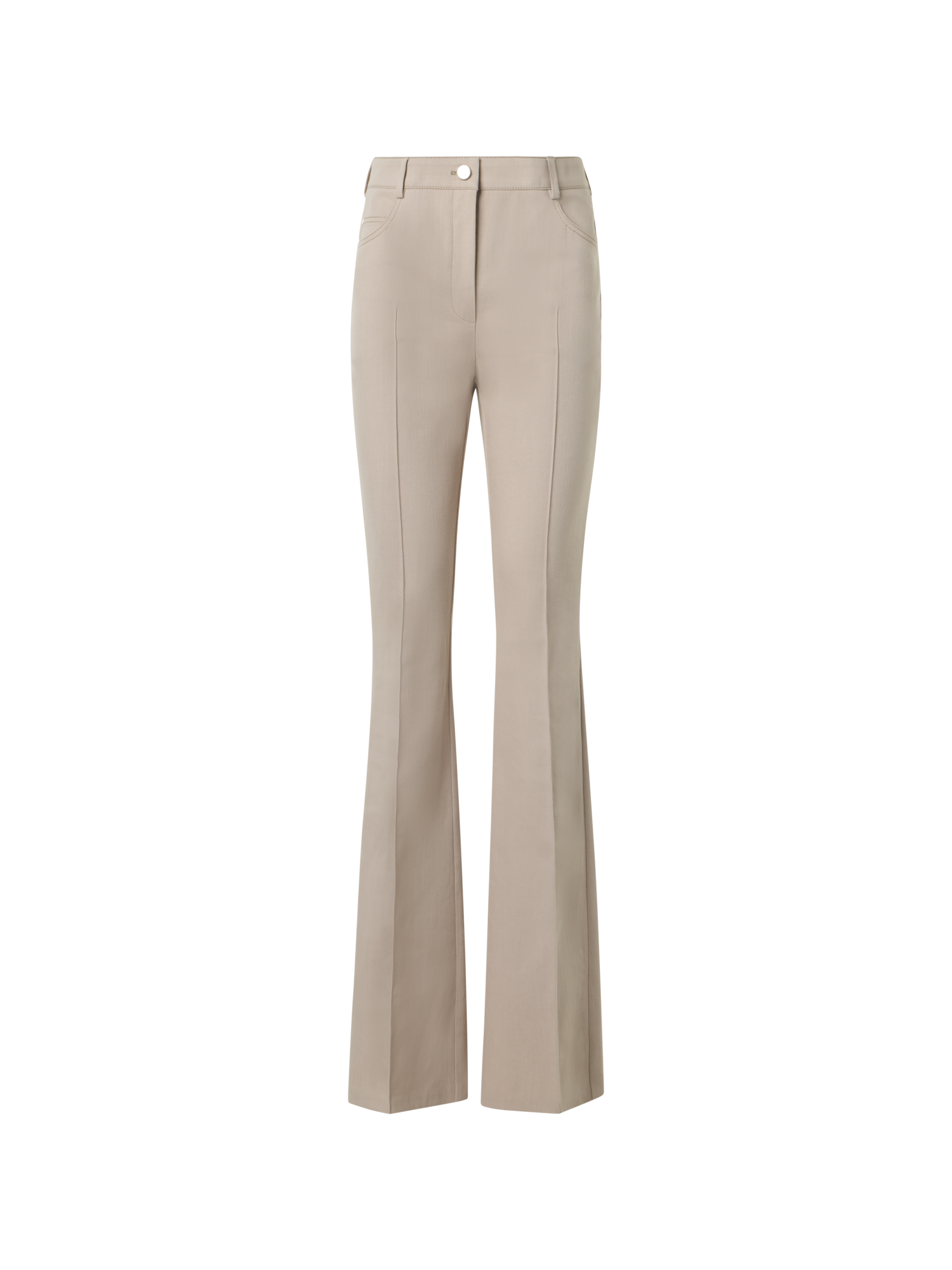Bootcut Cotton Denim Stretch Pants