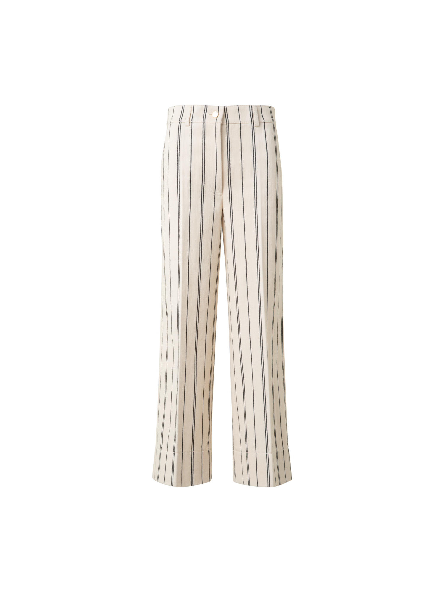 Striped Light Cotton Culotte Pants