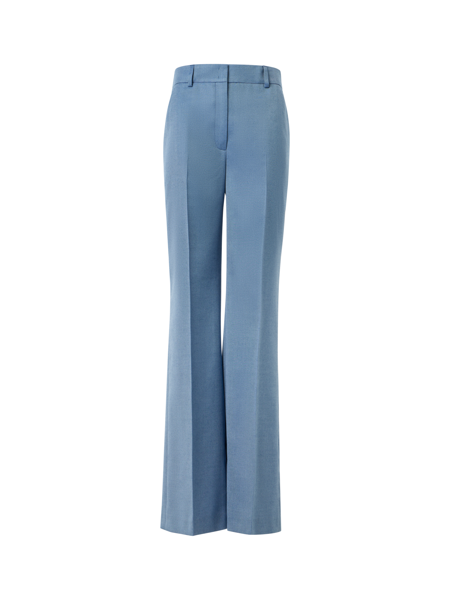 Wide-Leg Cashmere Silk Gabardine Pants